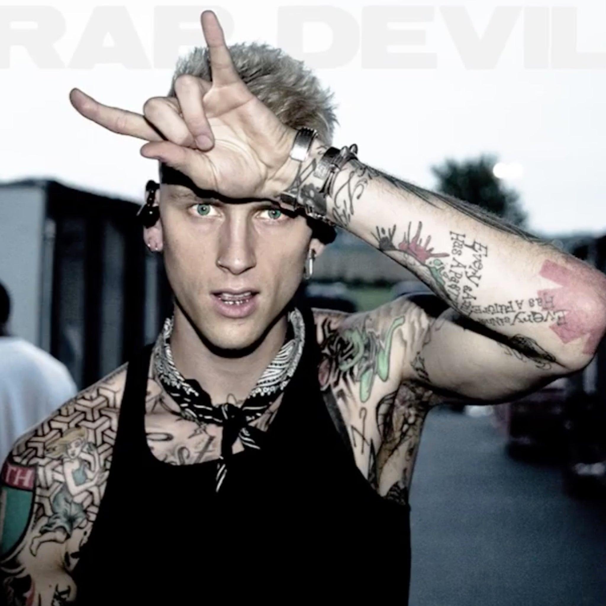 2048x2048 Machine Gun Kelly Comes Out Swinging Against Eminem on Diss Track 'Rap Devil'