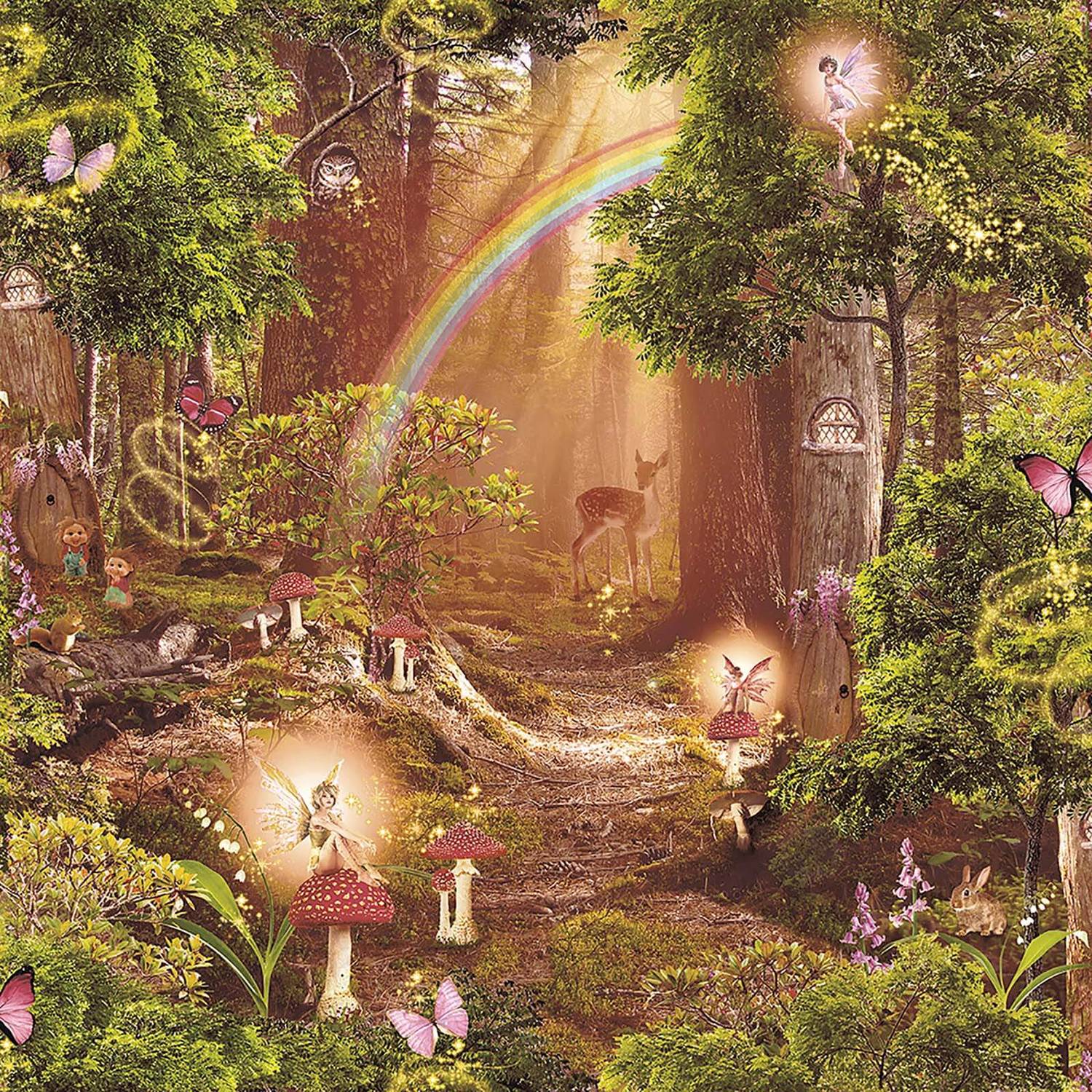 1500x1500 Arthouse Magic Garden Kids Smooth Multi Coloured Wallpaper