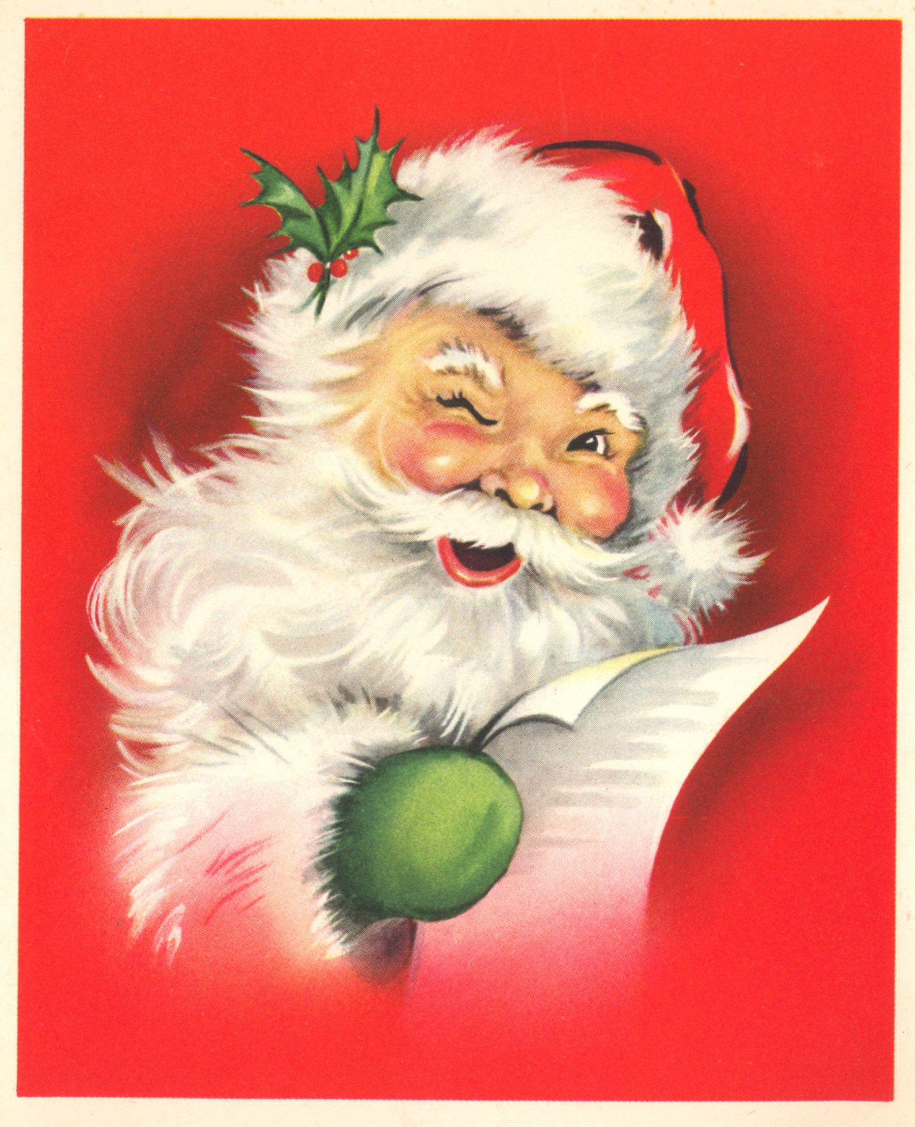 Vintage Santa Wallpapers - Top Free Vintage Santa Backgrounds ...
