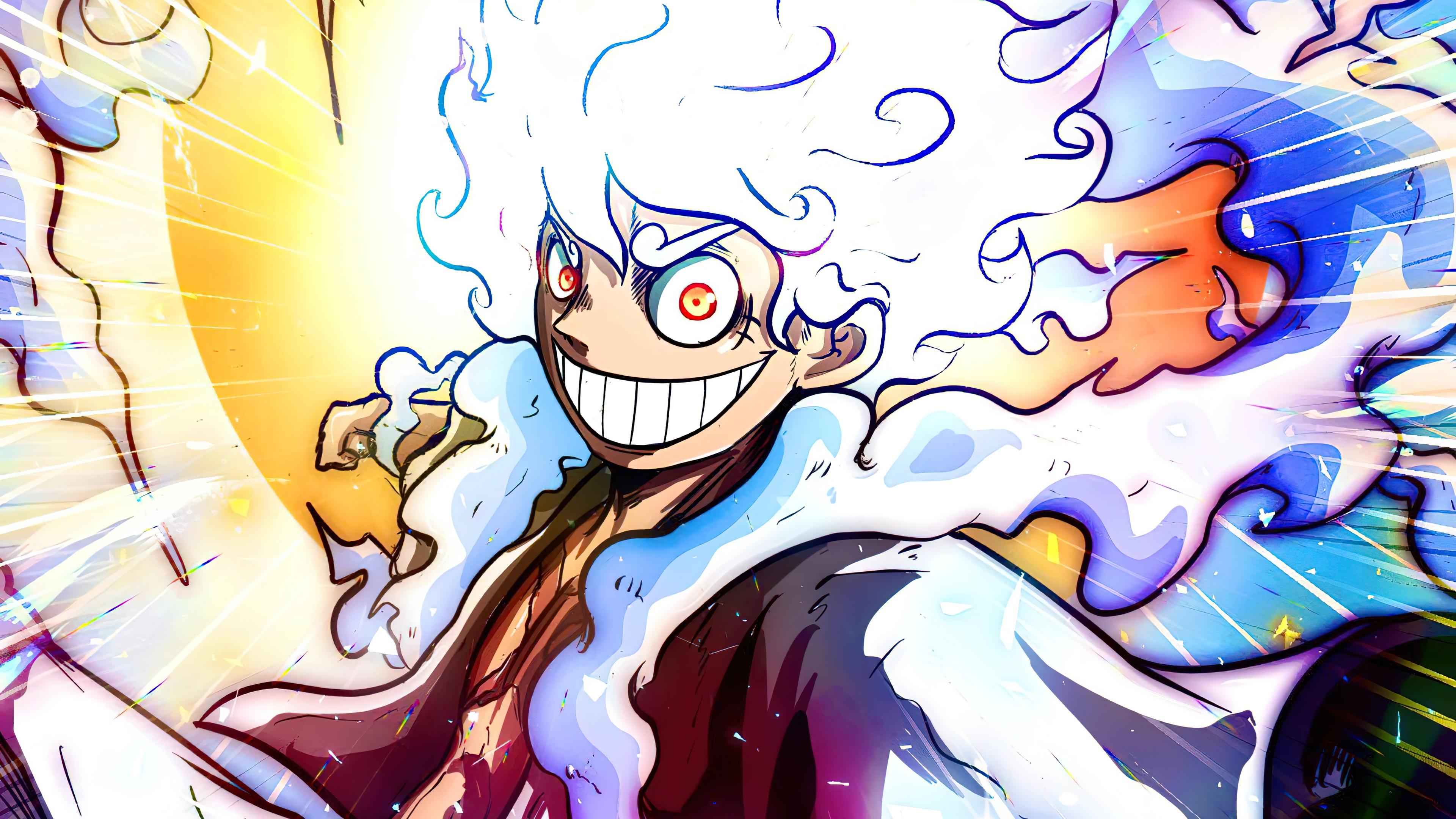 Luffy Gear 5 Laughing One Piece 4K Wallpaper iPhone HD Phone #6031l
