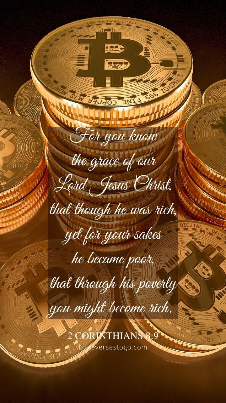 720x1280 Become Rich 2 Corinthians 8:9 Bible Verses