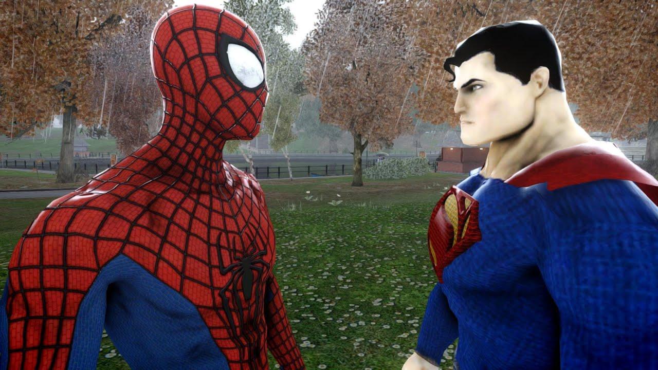 1280x720 SPIDERMAN VS SUPERMAN AMAZING SPIDER MAN VS MAN OF STEEL