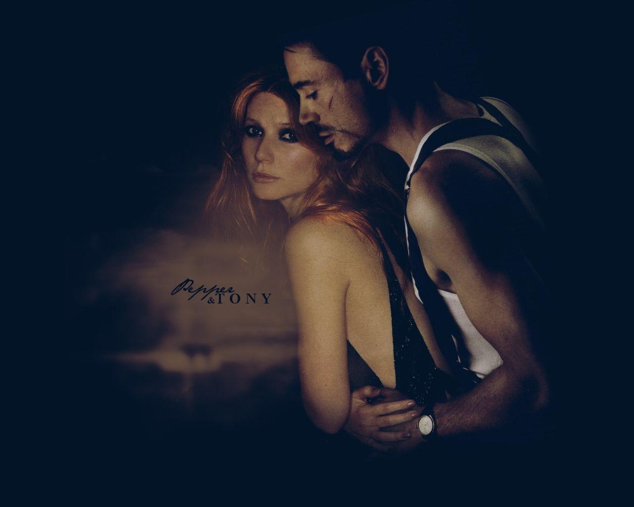 1280x1024 Tony Stark And Pepper Potts Wallpaper