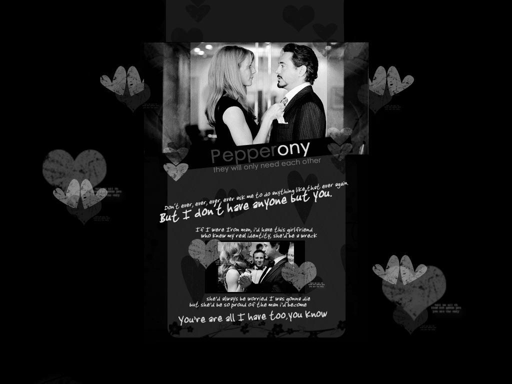 1024x768 Tony and Pepper Stark and Pepper Potts Wallpaper