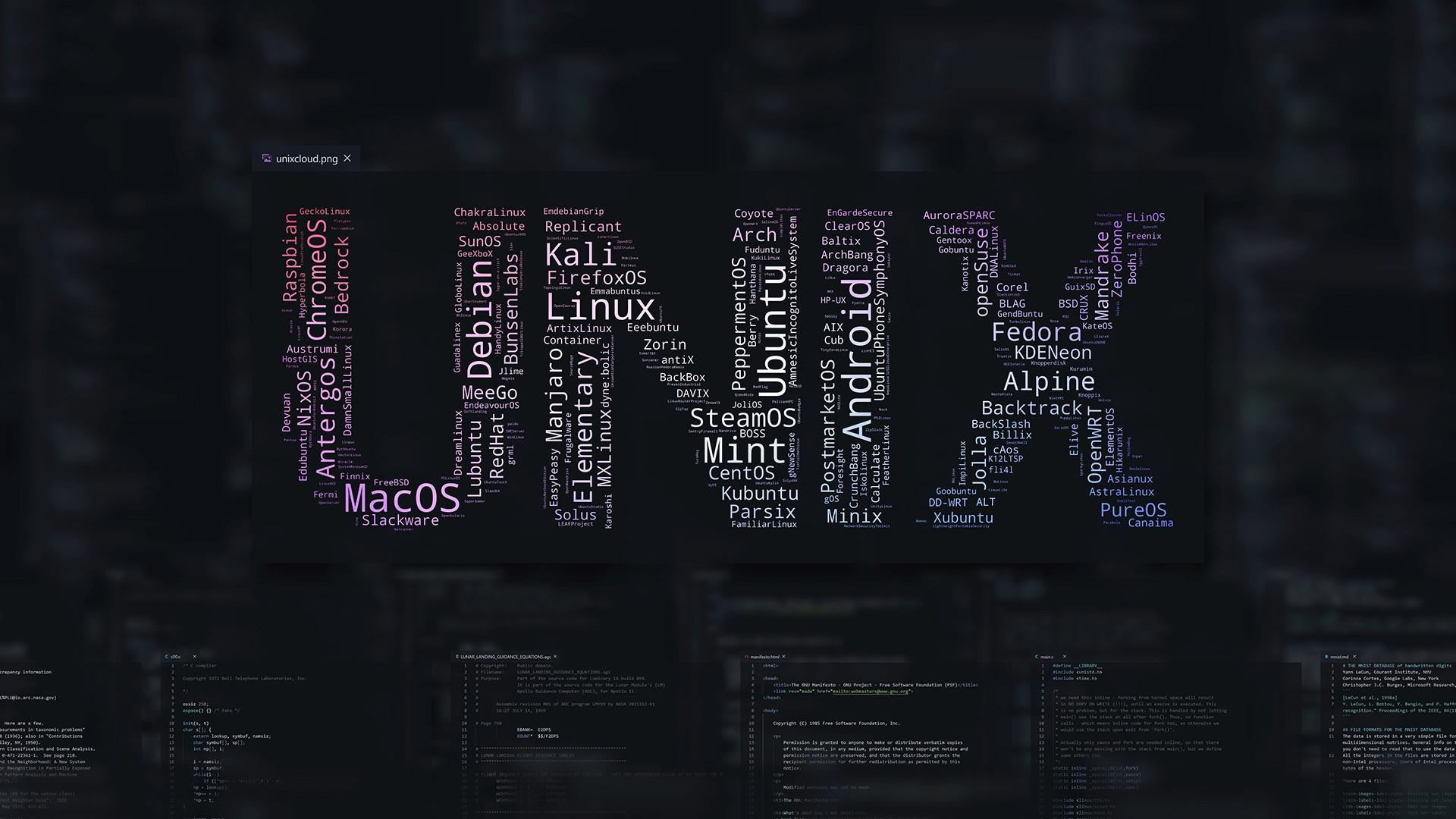 1920x1080 Wallpaper / Unix, code, programming, technology, Linux, macOS, Ubuntu, mint, Debian, Matrix free download
