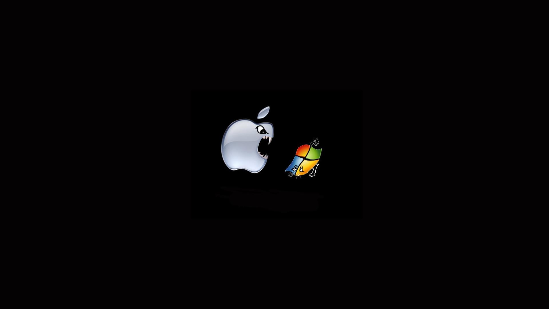 1920x1080 Apple vs Windows Image Wallpaper HD / Desktop and Mobile Background
