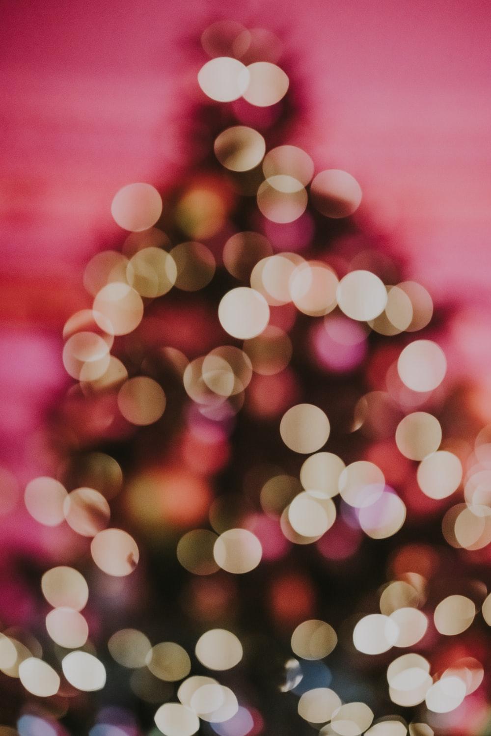 Pink Christmas Lights Wallpapers Top Free Pink Christmas Lights Backgrounds WallpaperAccess