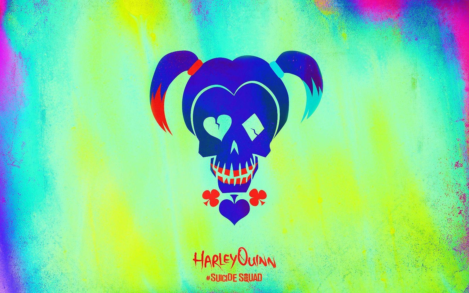 1600x1000 Suicide Squad image Suicide Squad Skull Wallpaper Quinn HD