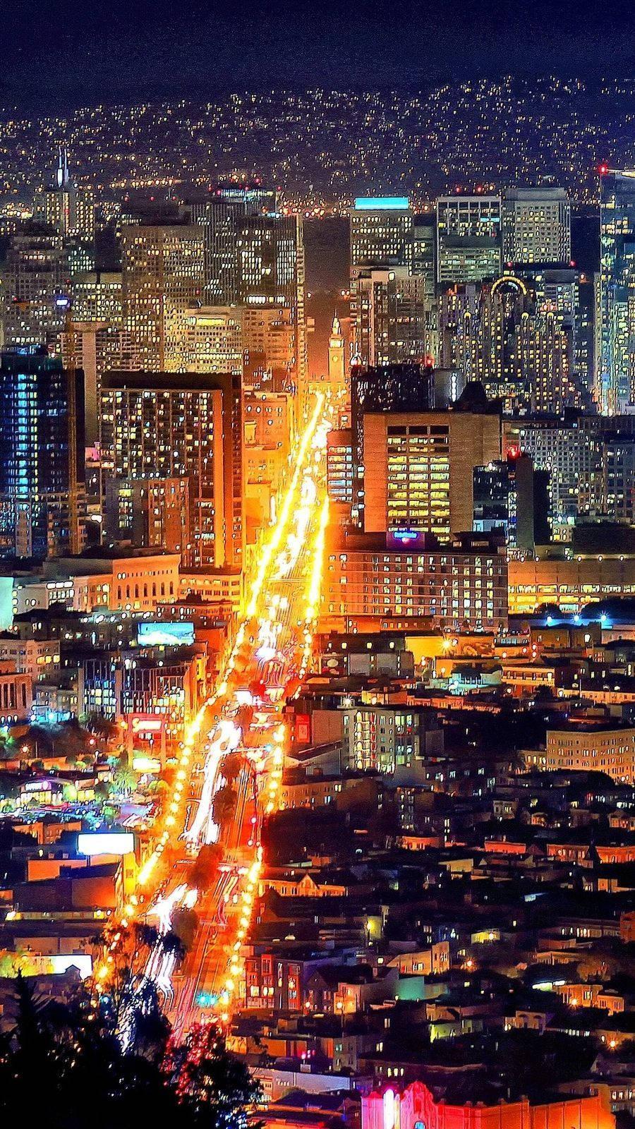 900x1600 Download San Francisco Phone Bright City Wallpaper