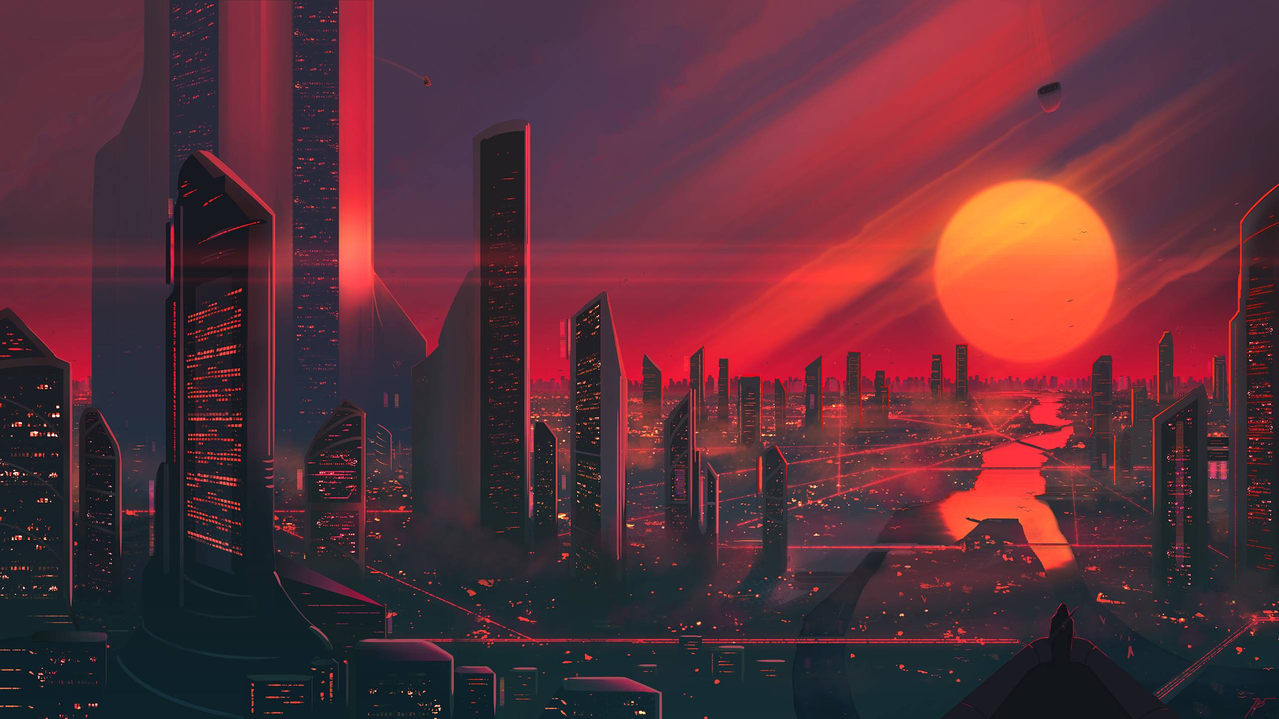 2560x1440 City Of Bright Lights 1440P Resolution HD 4k Wallpaper, Image, Background, Photo and Picture