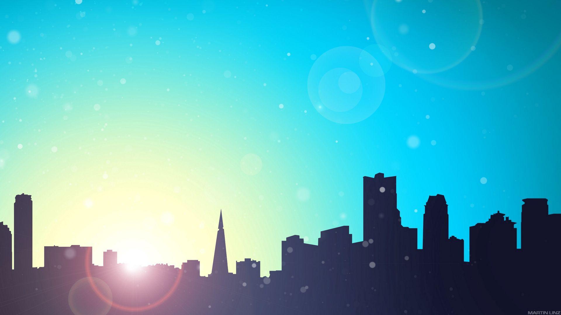 1920x1080 Download wallpaper 1920x1080 city, light, bright, white, paint full hd, hdtv, fhd, 1080p HD background