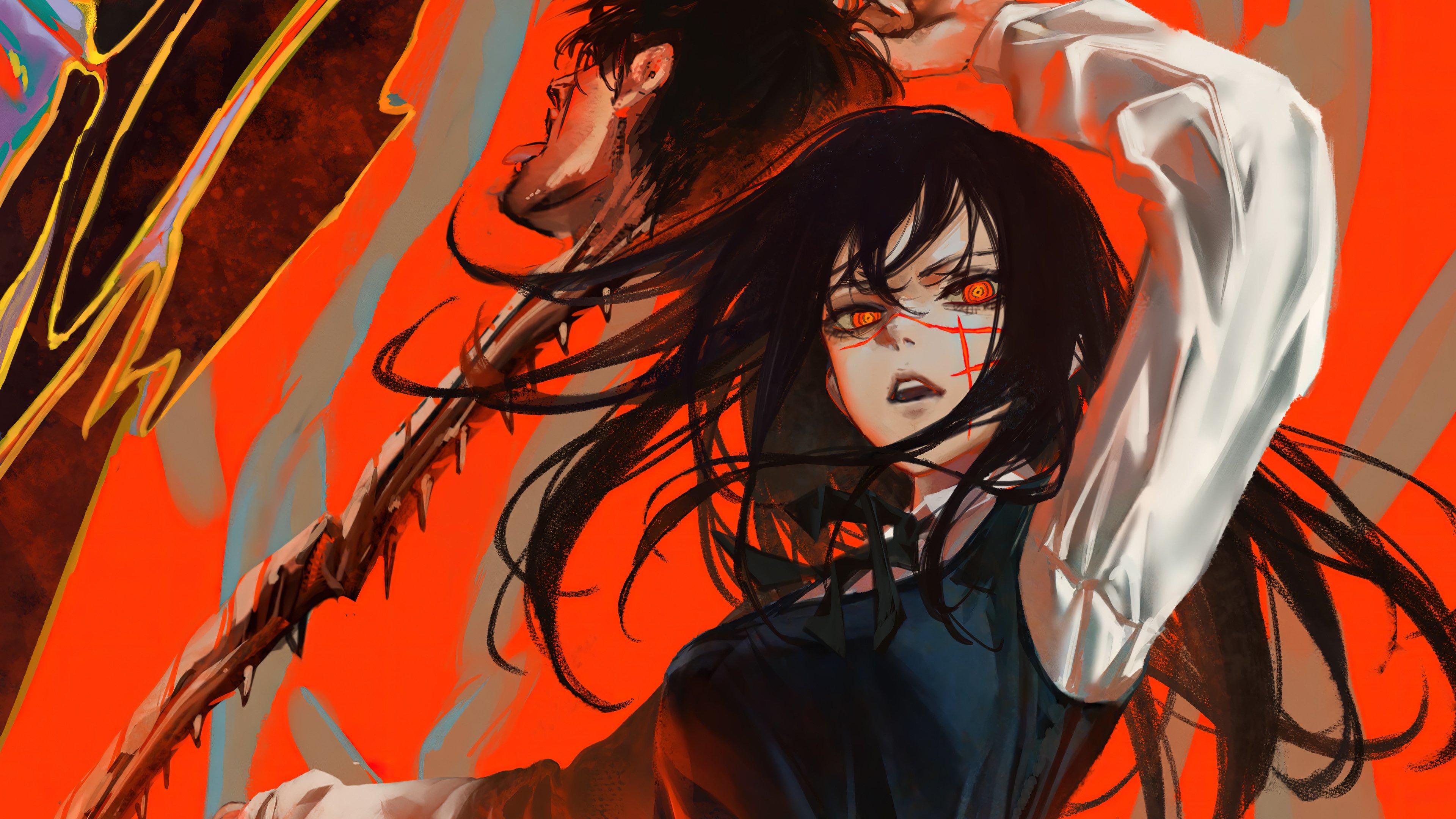 3840x2160 War Devil Chainsaw Man Anime Wallpaper 4k for Desktop