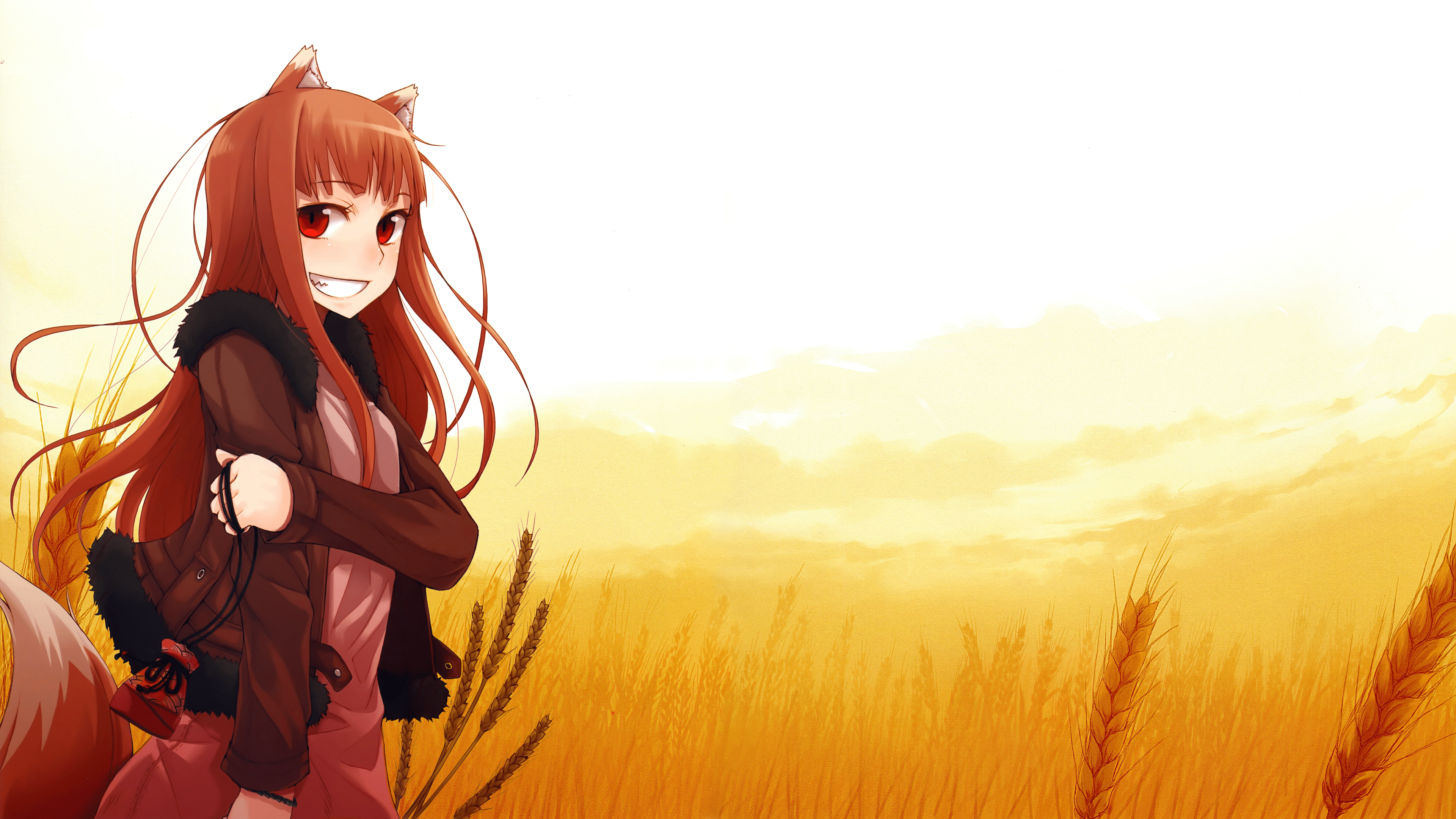 3840x2160 4K wallpaper I made after watching Spice & Wolf, then reading it and falling in love with Holo all over again
