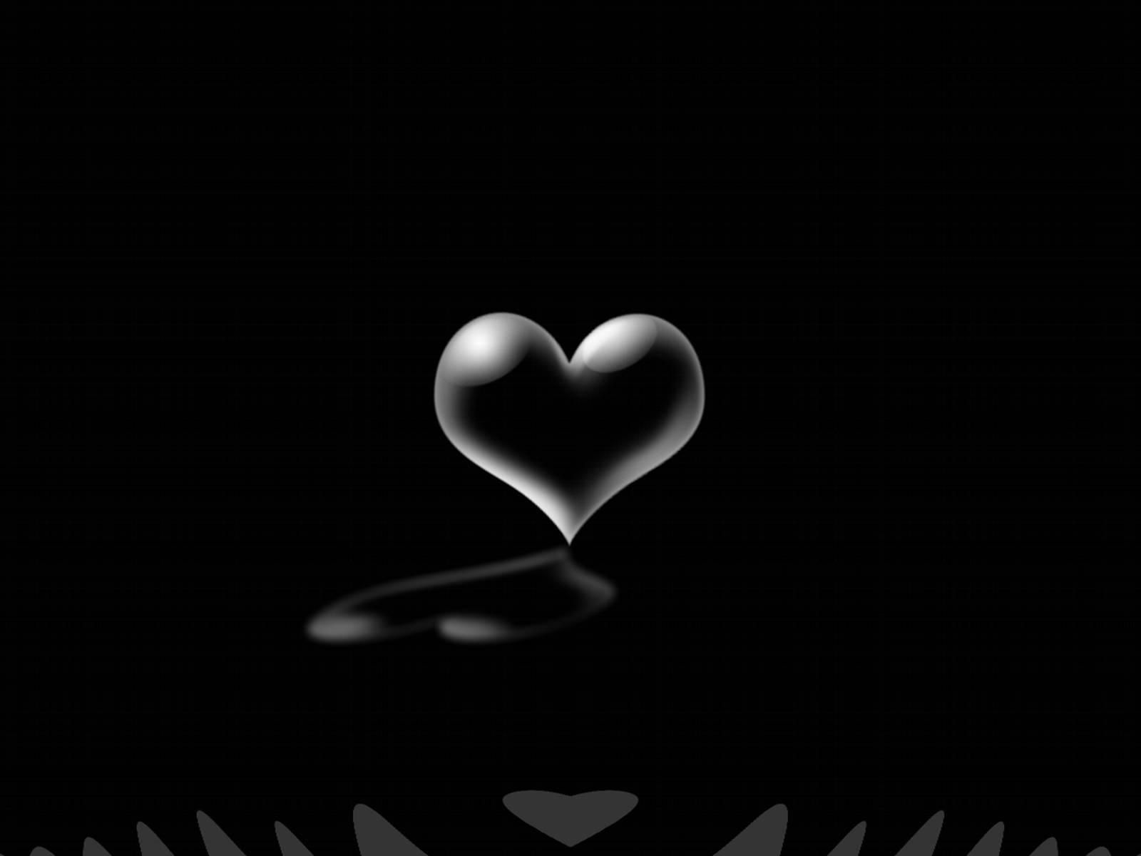 1600x1200 Free Black Heart Wallpaper Downloads, Black Heart Wallpaper for FREE
