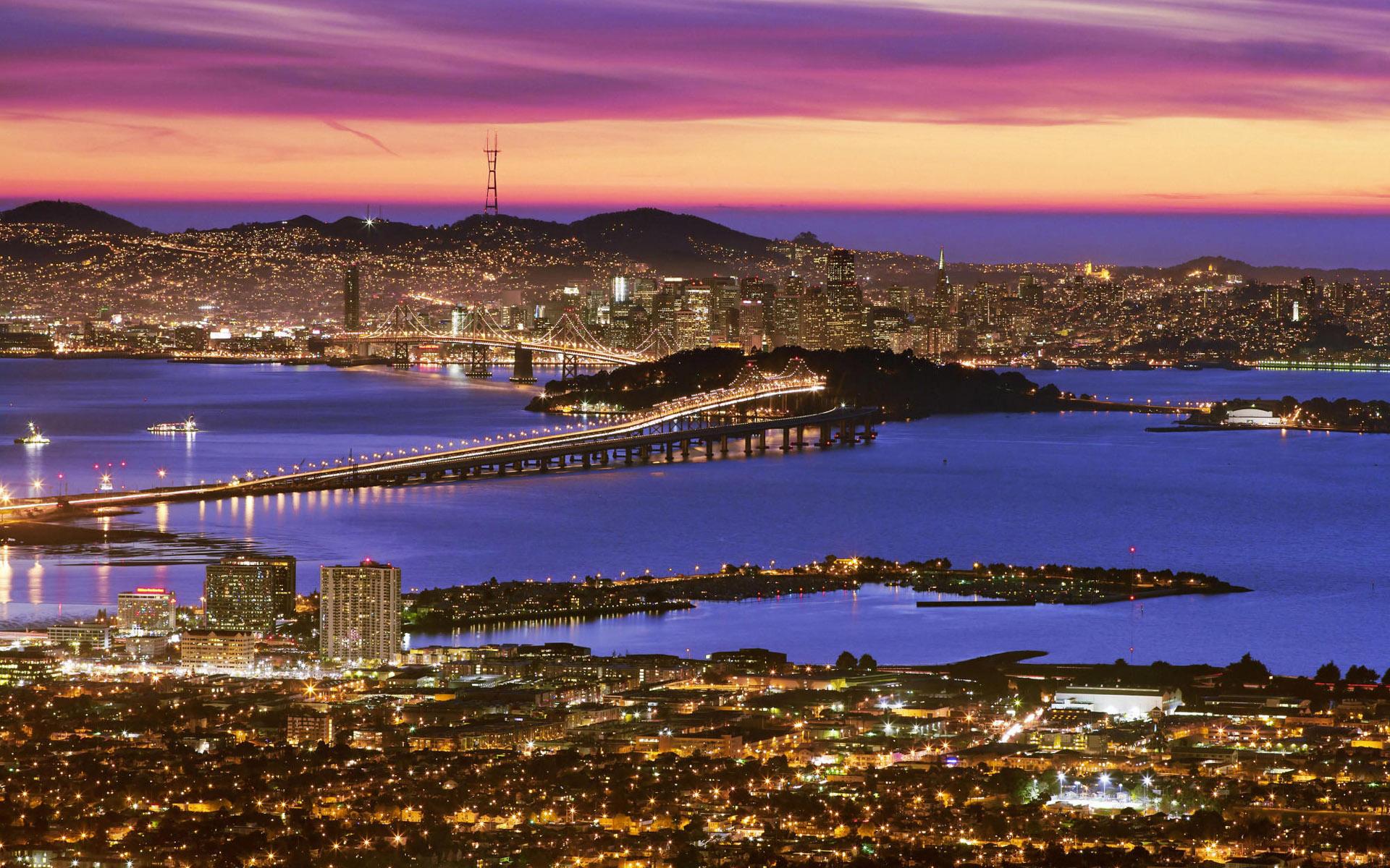 1920x1200 Bright city lights Desktop wallpaper 1280x800