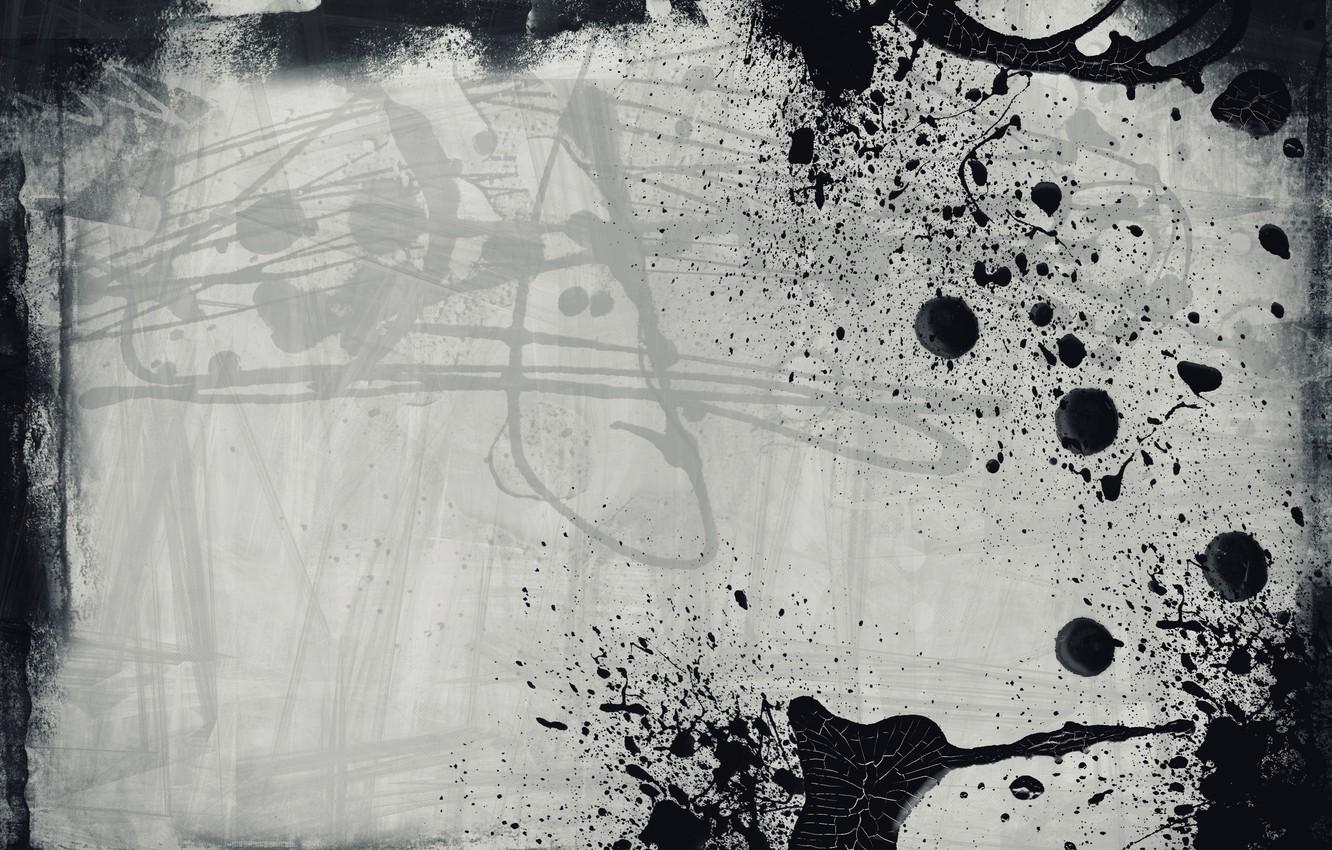 1332x850 Wallpaper drops, background, paint, black, style, texture, art, grunge, Grunge image for desktop, section стиль