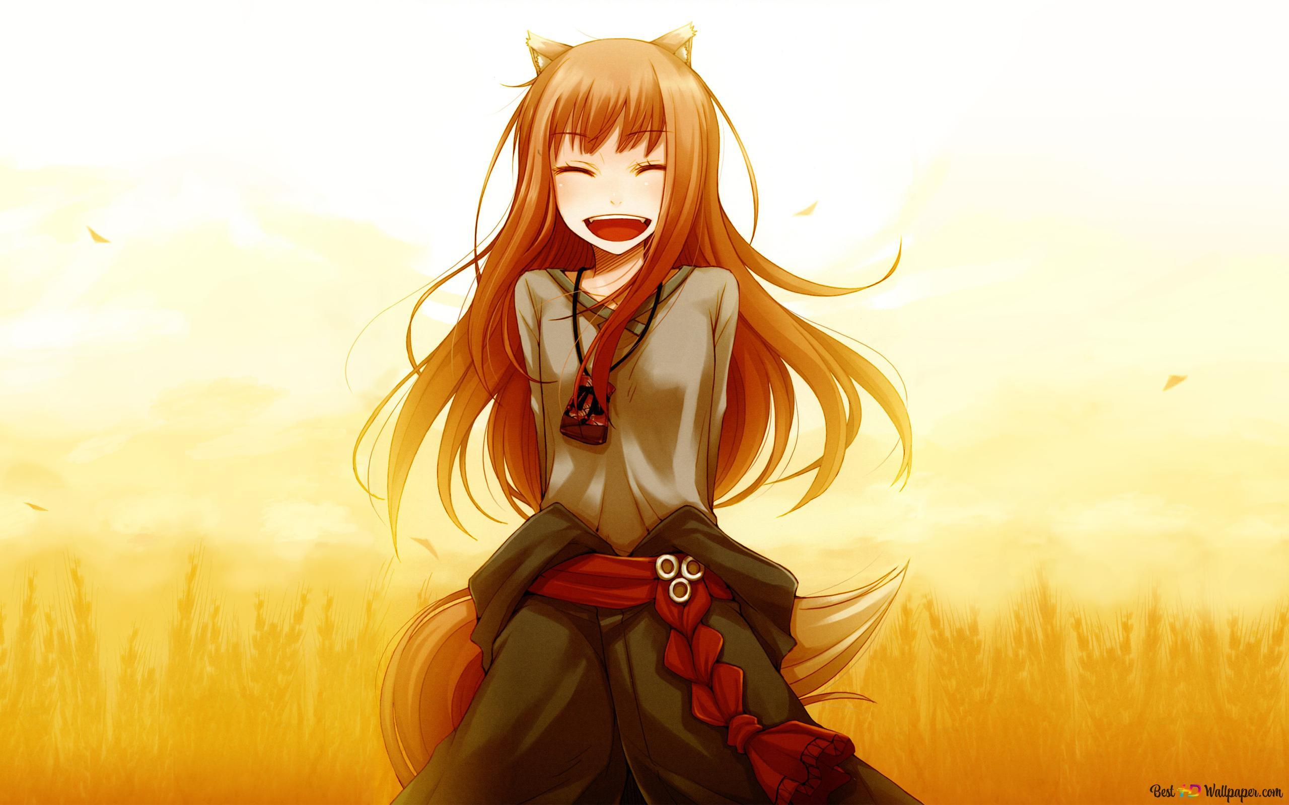 2560x1600 Holo. Spice & Wolf 4K wallpaper download