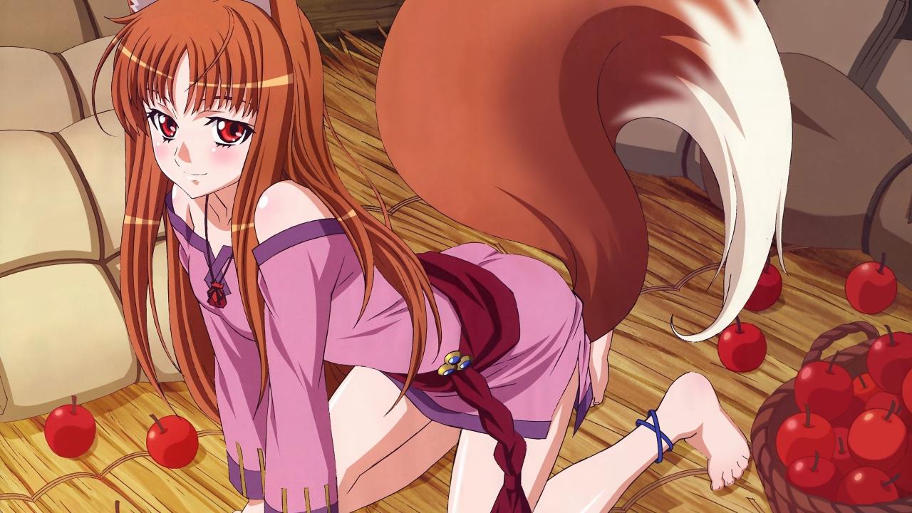 1280x720 Anime wolf Holo Spice and Wolf Desktop wallpaper 1280x720
