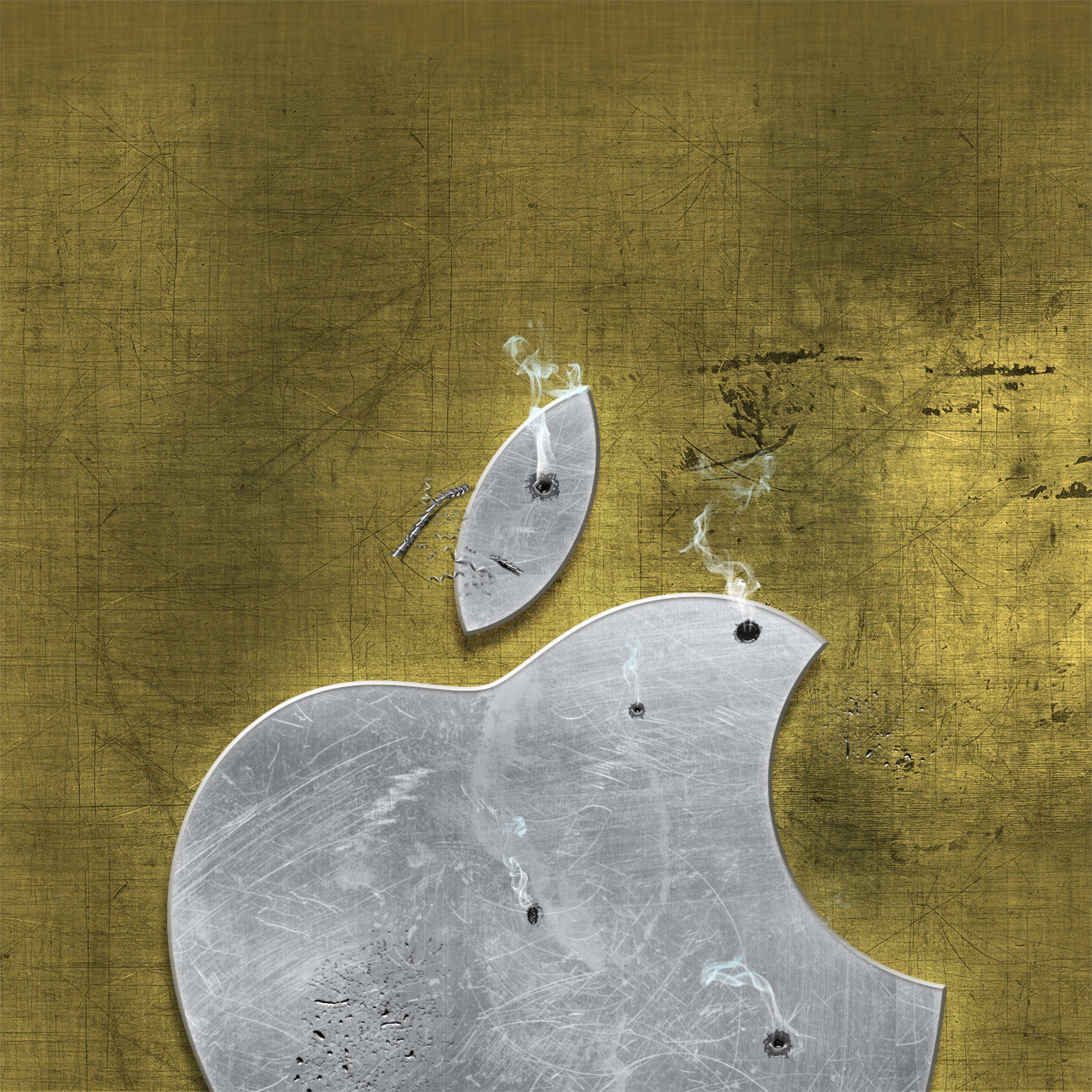 2732x2732 apple logo bullets 4k iPad Wallpaper Free Download