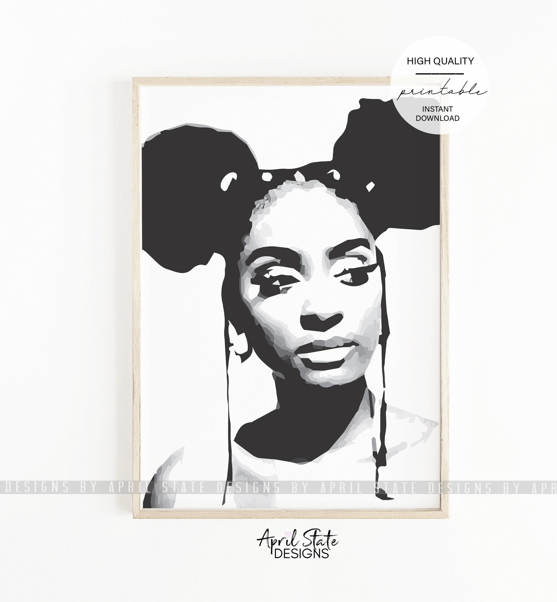 2120x2292 Black Queen Art Printable Art Black Woman Black Girls Rock