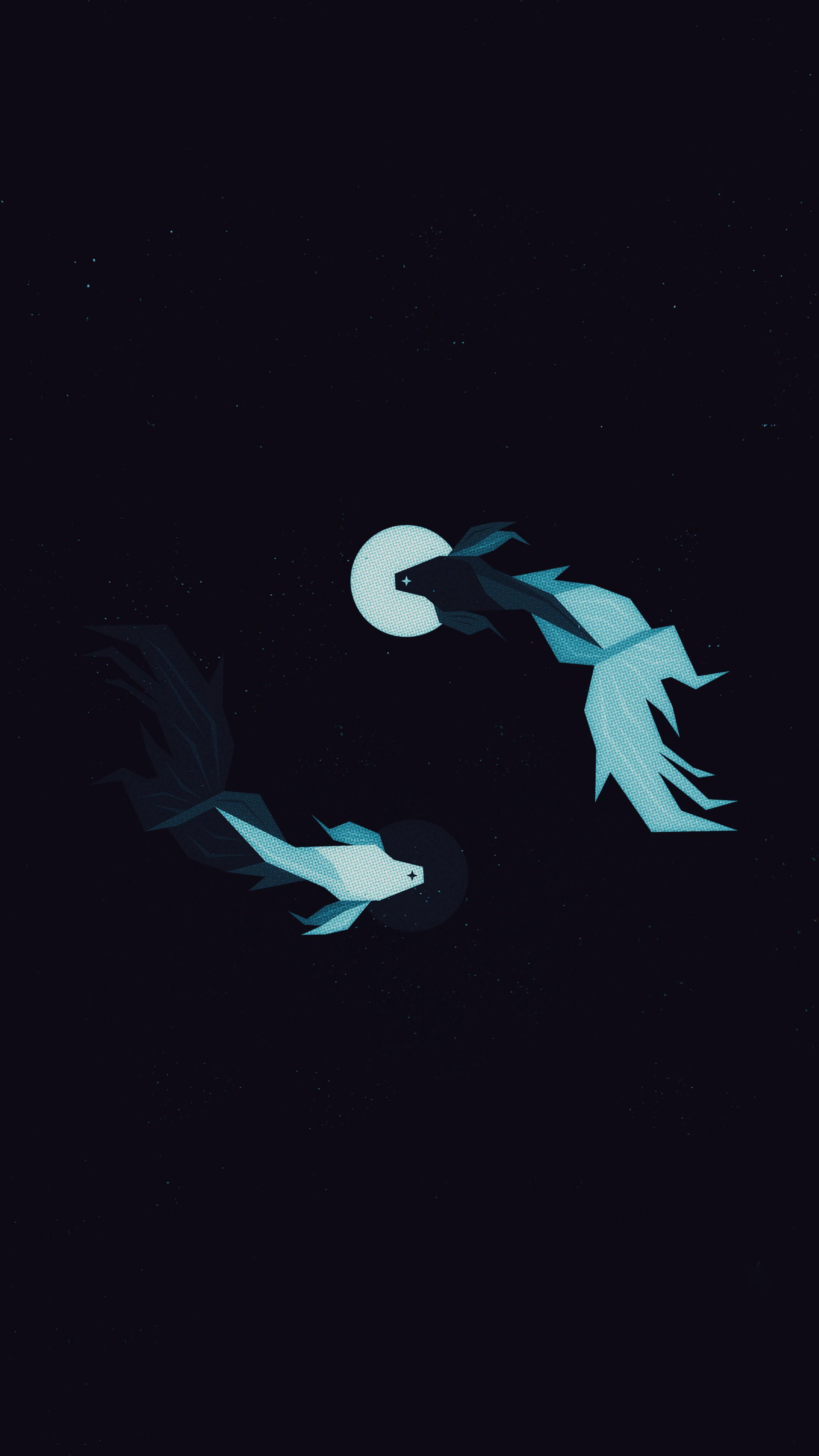 2160x3840 Fish Dark Minimal Sony Xperia X, XZ, Z5 Premium HD 4k Wallpaper, Image, Background, Photo and Picture