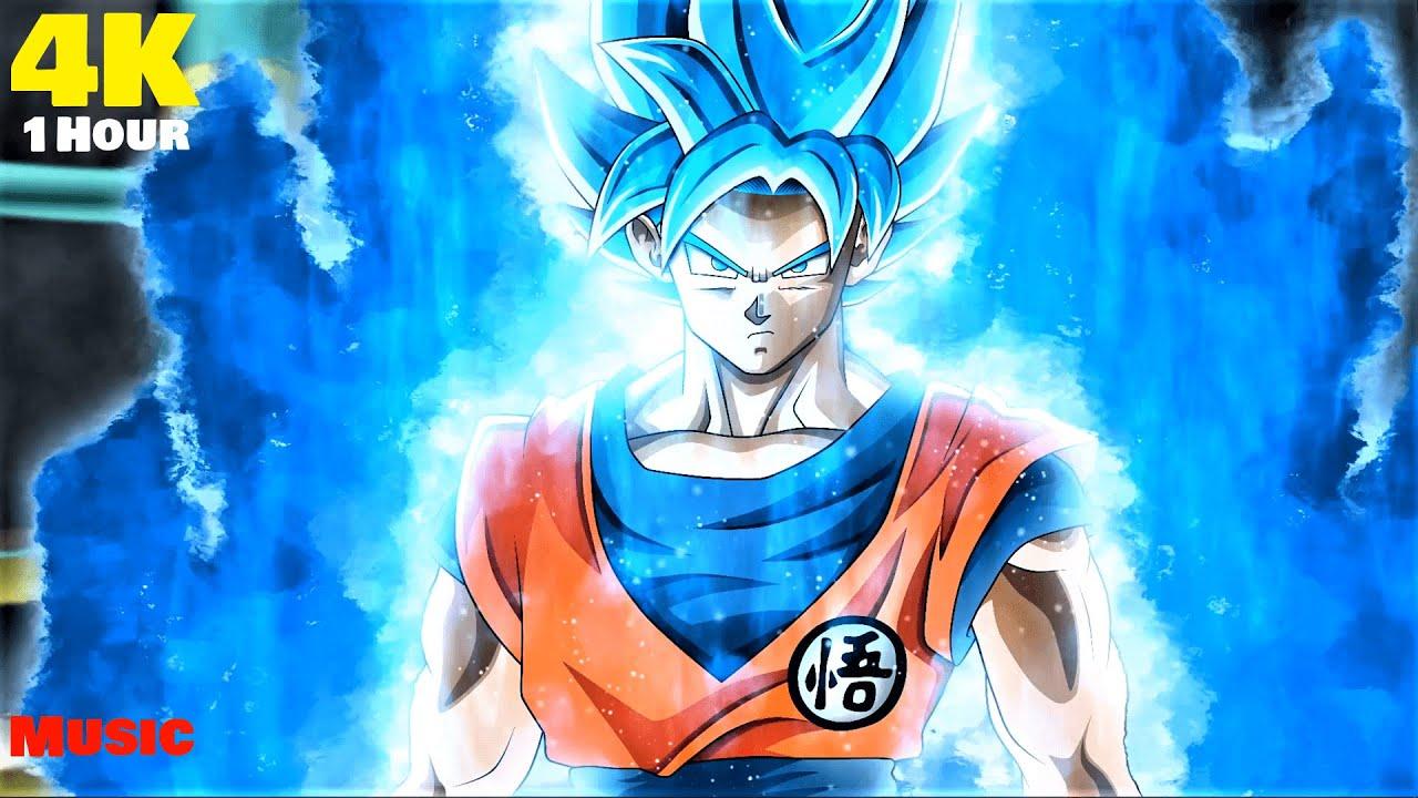 1280x720 Goku blue Super Saiyan Ultra Instinct Dragon Ball Live 4k Wallpaper 1Hour Anime Music 2023