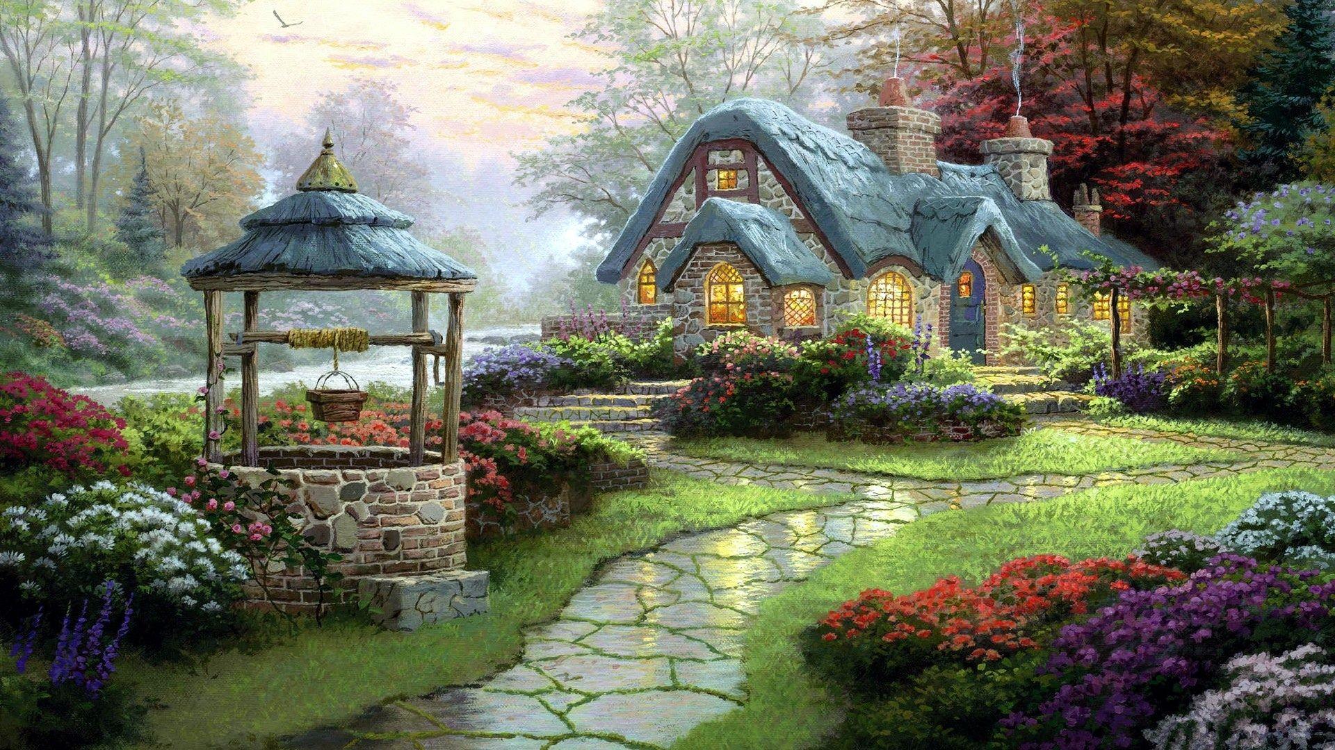 1920x1080 Cottagecore Anime Wallpaper