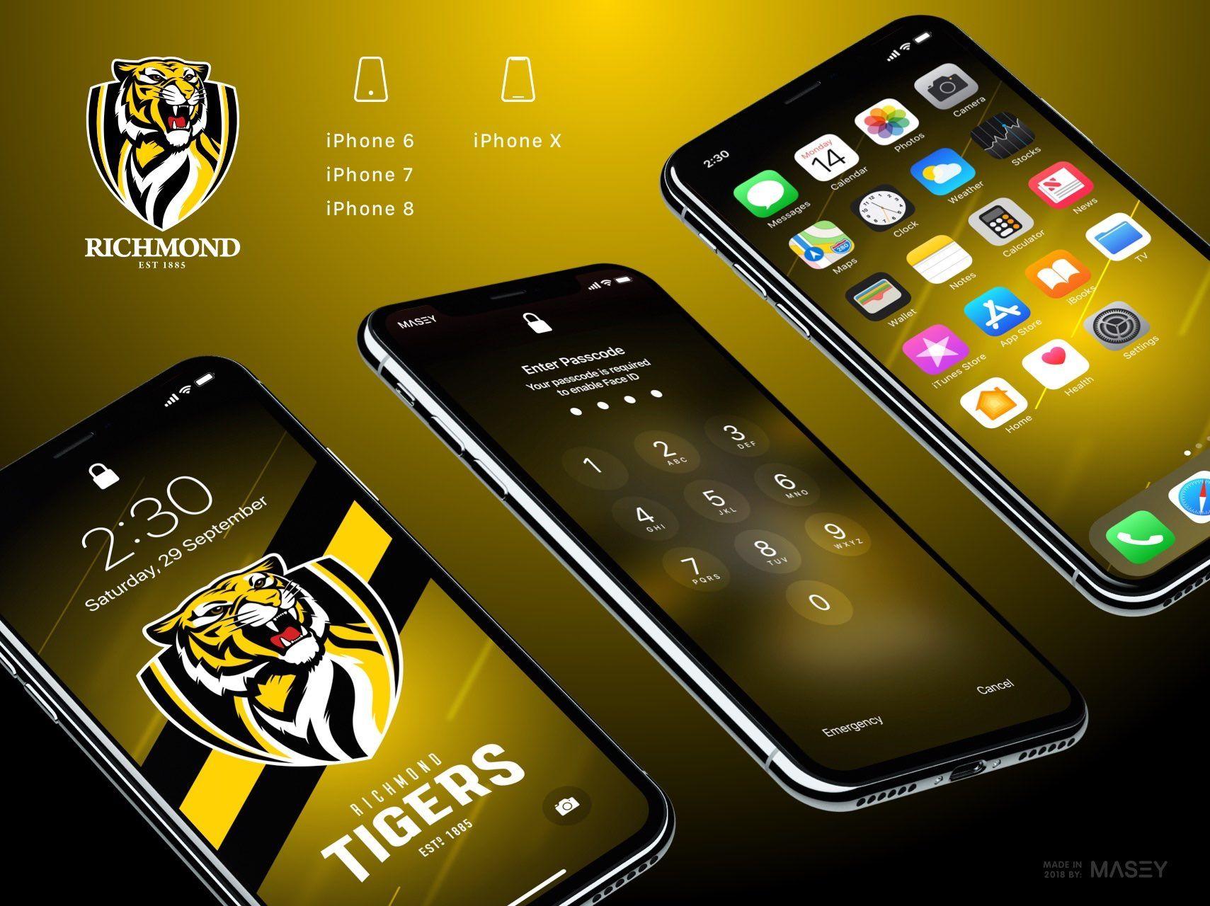 1709x1280 Richmond Tigers iPhone Wallpaper. Afl, Bulldog wallpaper, Western bulldogs