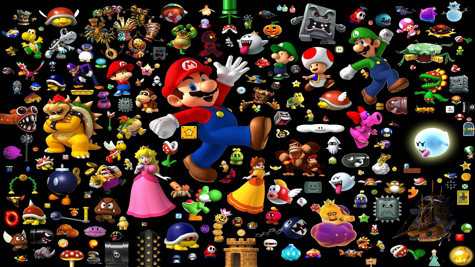 1920x1080 Super Mario All Stars + Super Mario World HD Wallpaper. Background