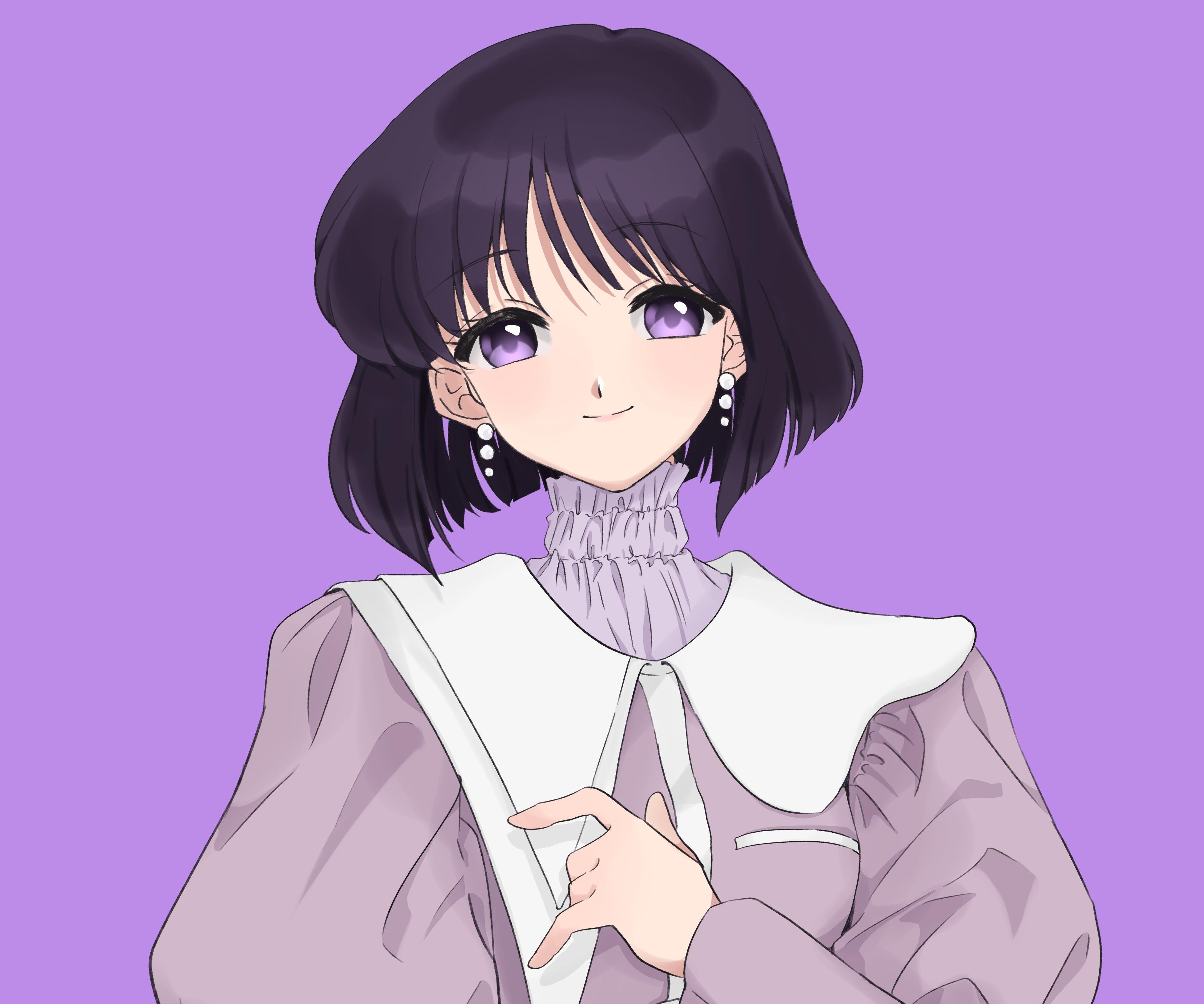4093x3411 4K Sailor Saturn Wallpaper and Background Image