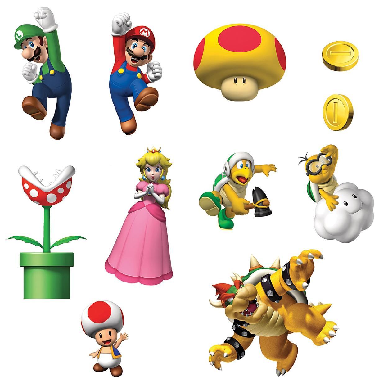 1250x1250 Cartoon super mario characters free image download