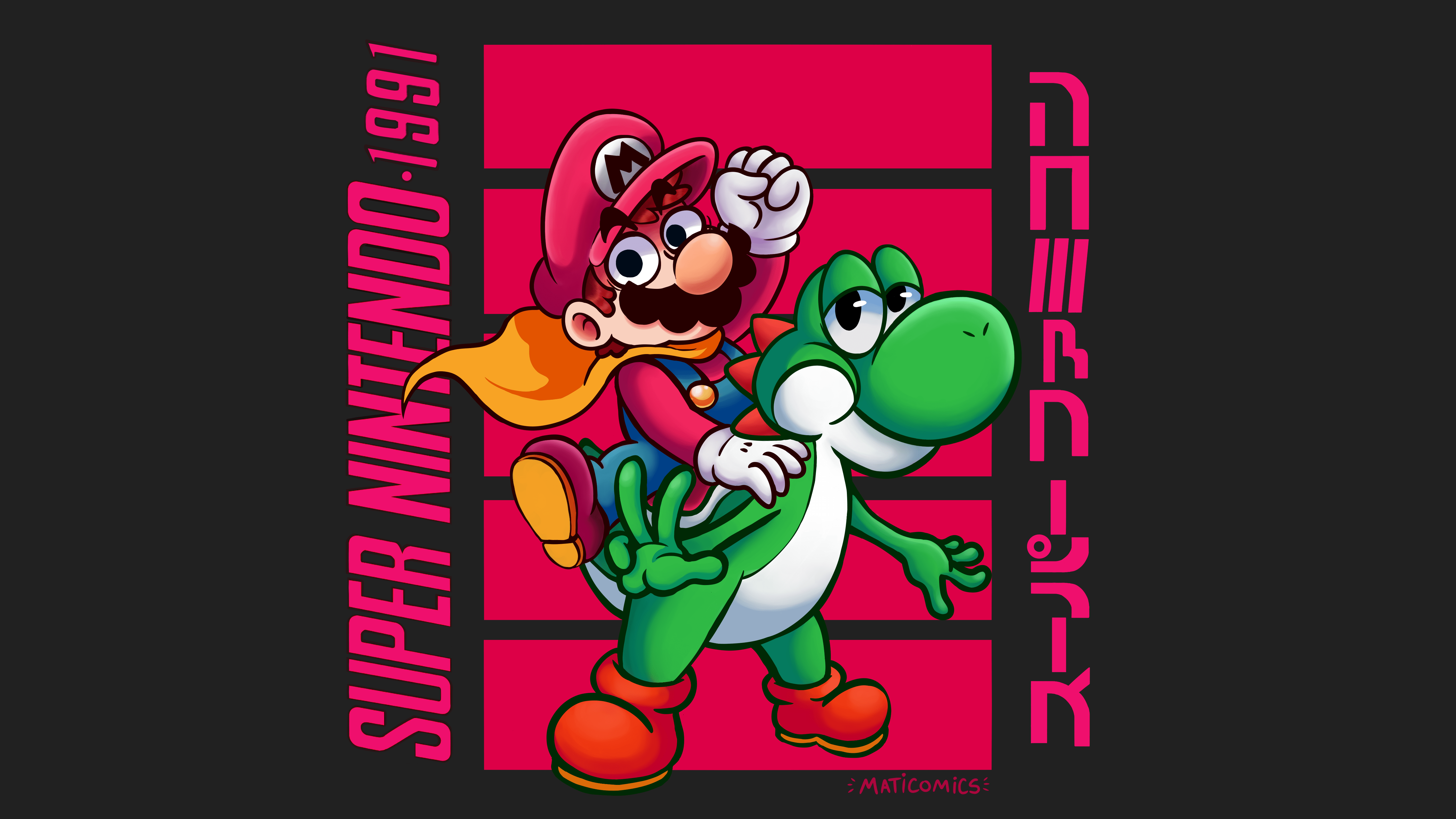 5333x3000 4K, Nintendo, Super Mario World, video game characters, Super Mario, red Gallery HD Wallpaper