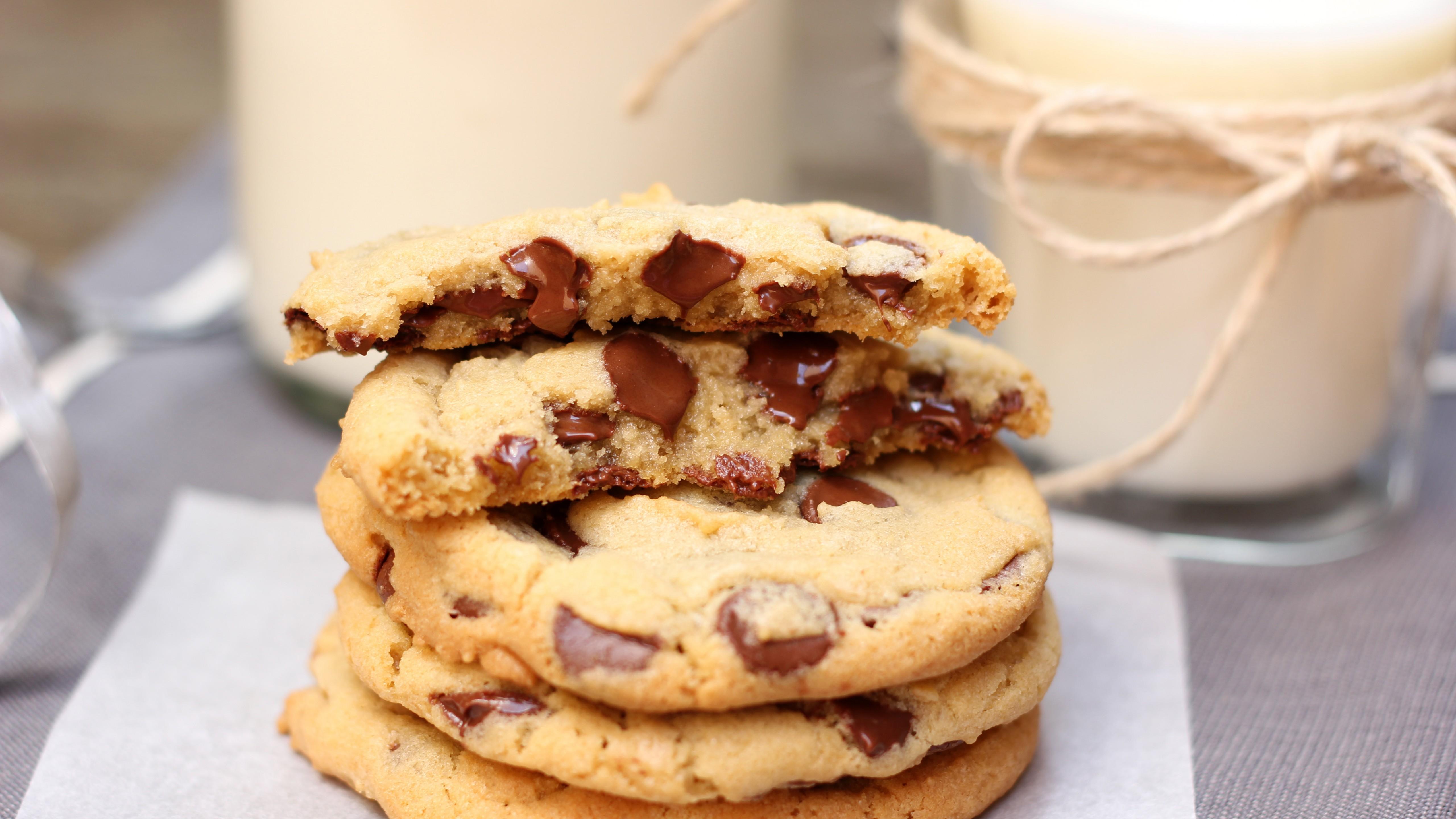 5120x2880 Wallpaper cookies, chocolate, cooking, recipe, milk, sugar, Food