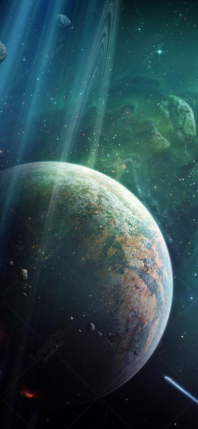 650x1407 Science Fiction Universe Planet Mobile Phone Wallpaper Image Free Download