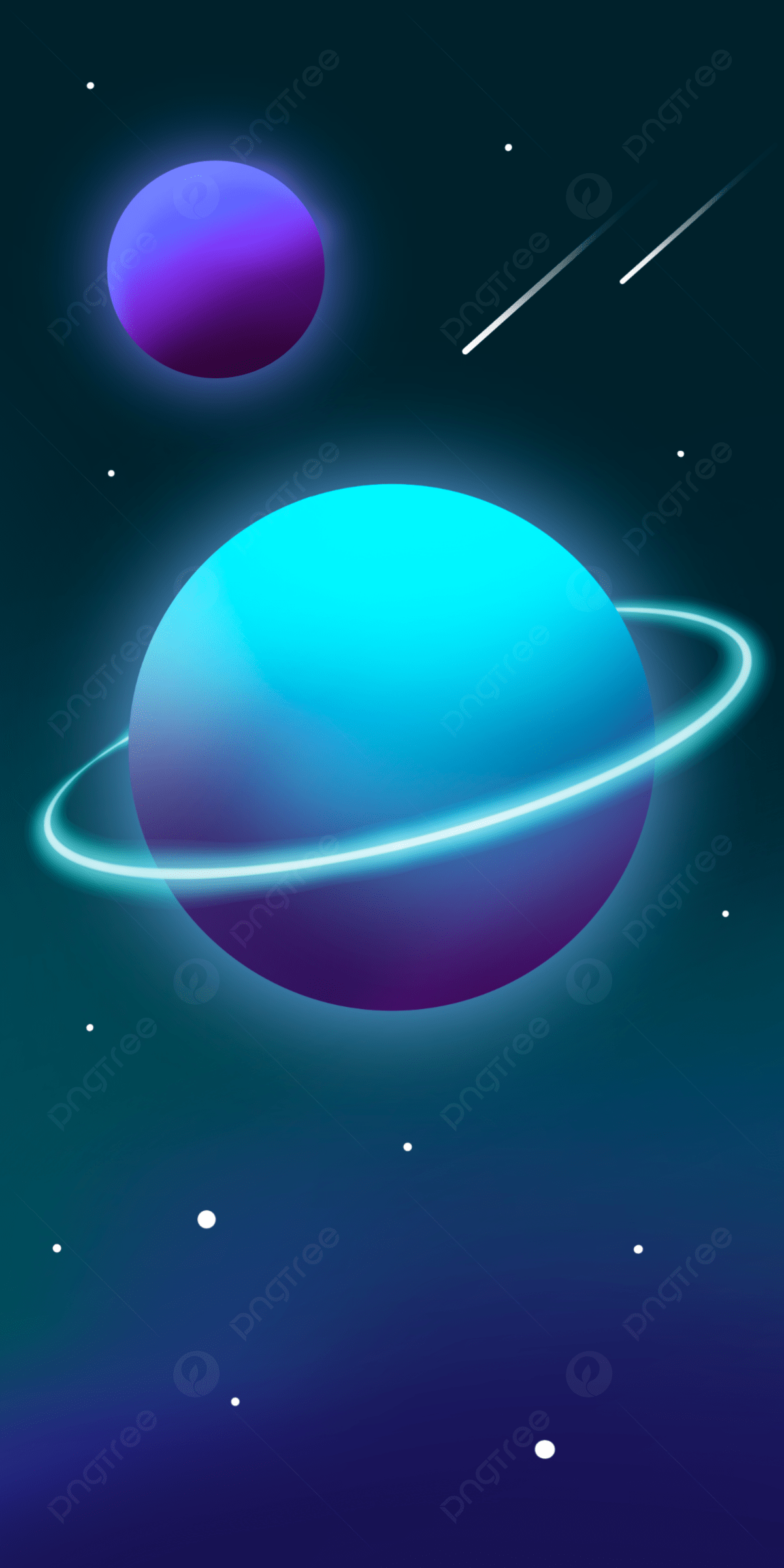 1200x2400 Dream Blue Meteor Universe Planet Mobile Wallpaper Background, Meteor, Starry Sky, Dream Background Image for Free Download
