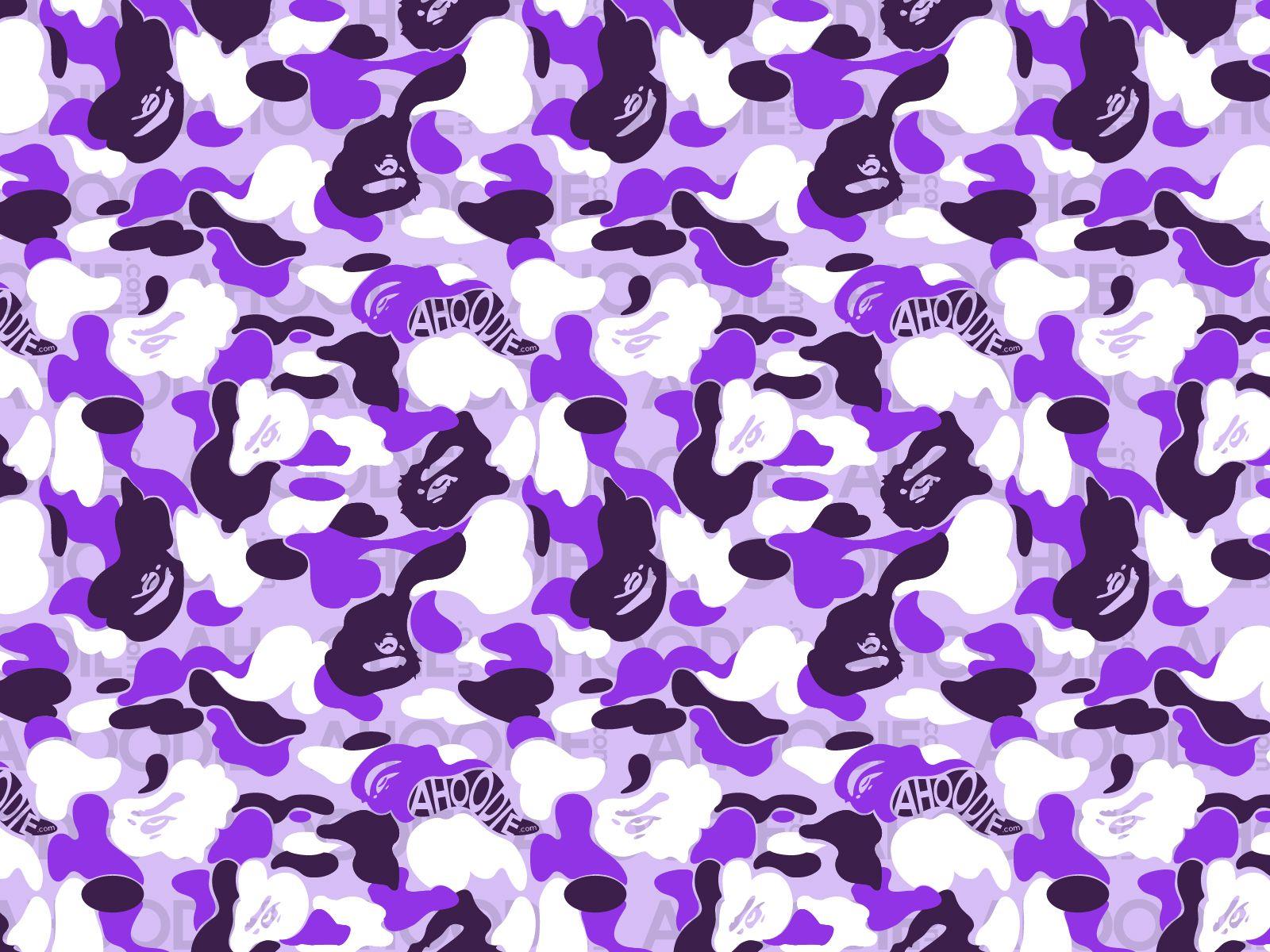 Purple BAPE Camo Wallpapers - Top Free Purple BAPE Camo Backgrounds ...