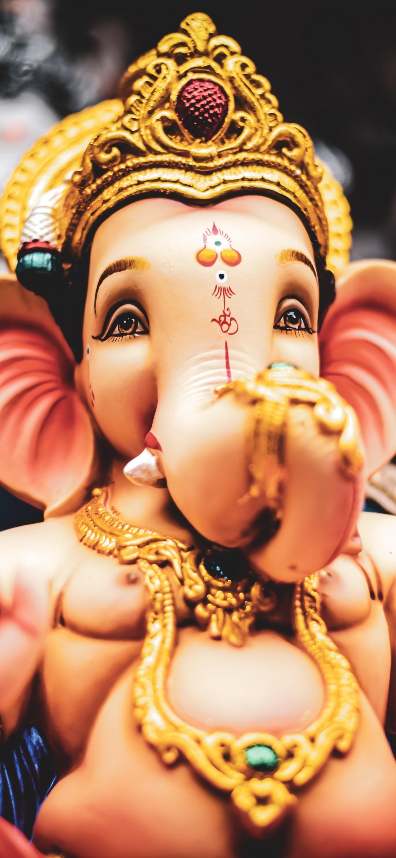 1284x2778 Lord Ganesha Wallpaper 4K, Ganapati Bappa, Celebrations