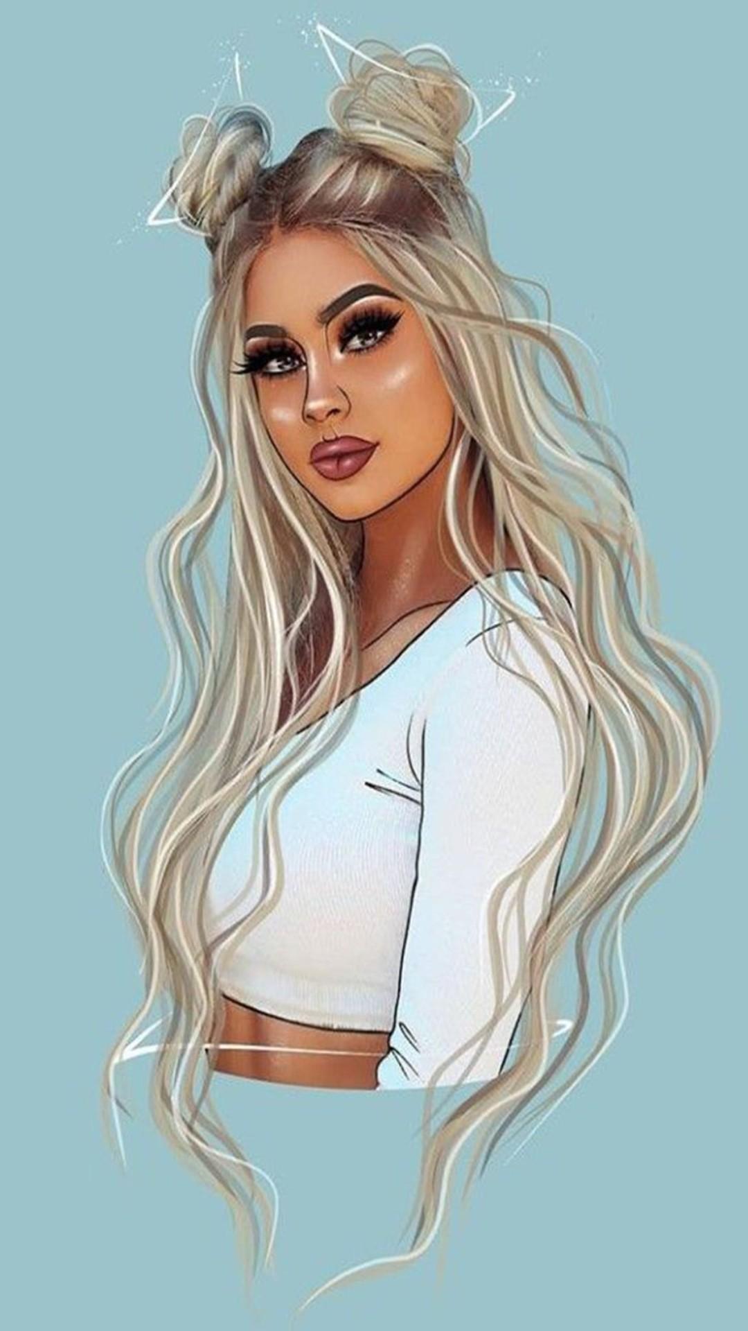 1080x1920 Black Girl Cartoon iPhone Wallpaper Black Girl Cartoon iPhone Wallpaper
