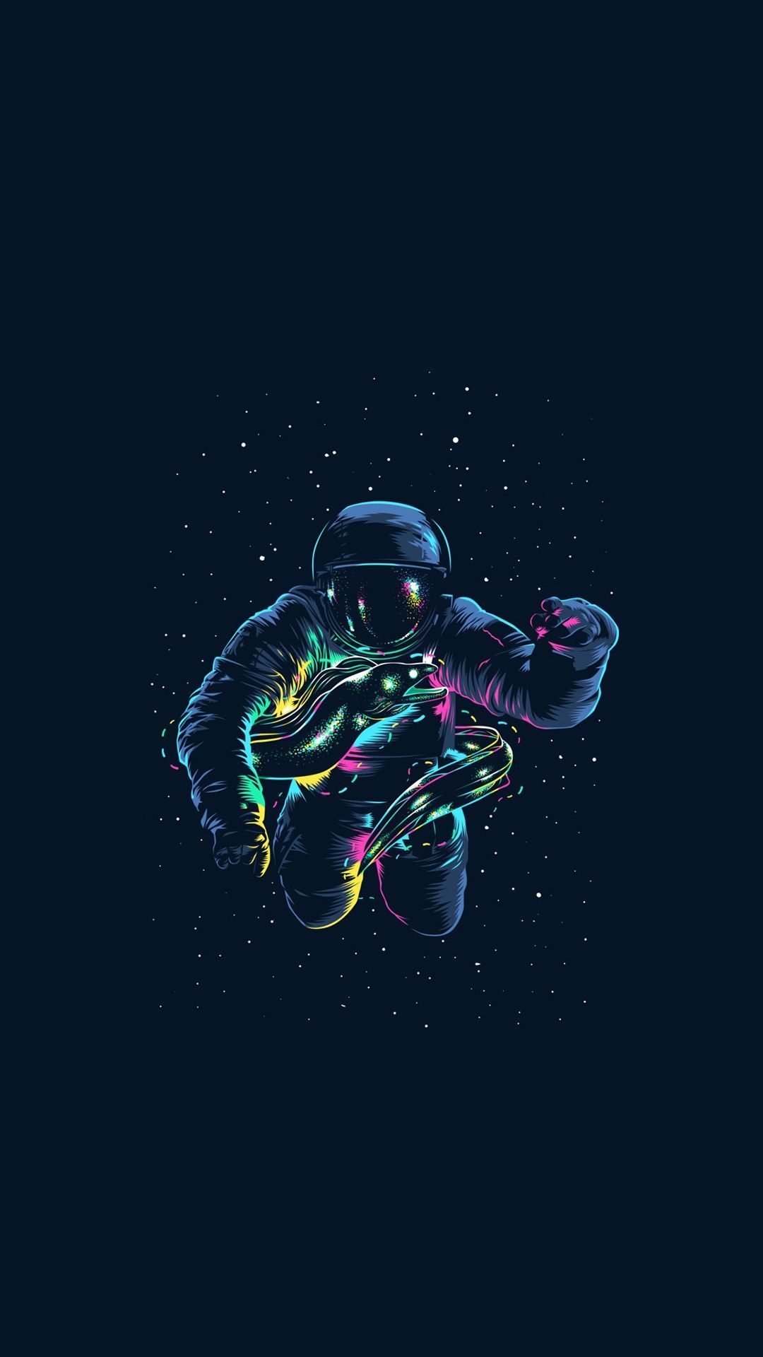 1080x1920 Astronaut Jellyfish Wallpaper