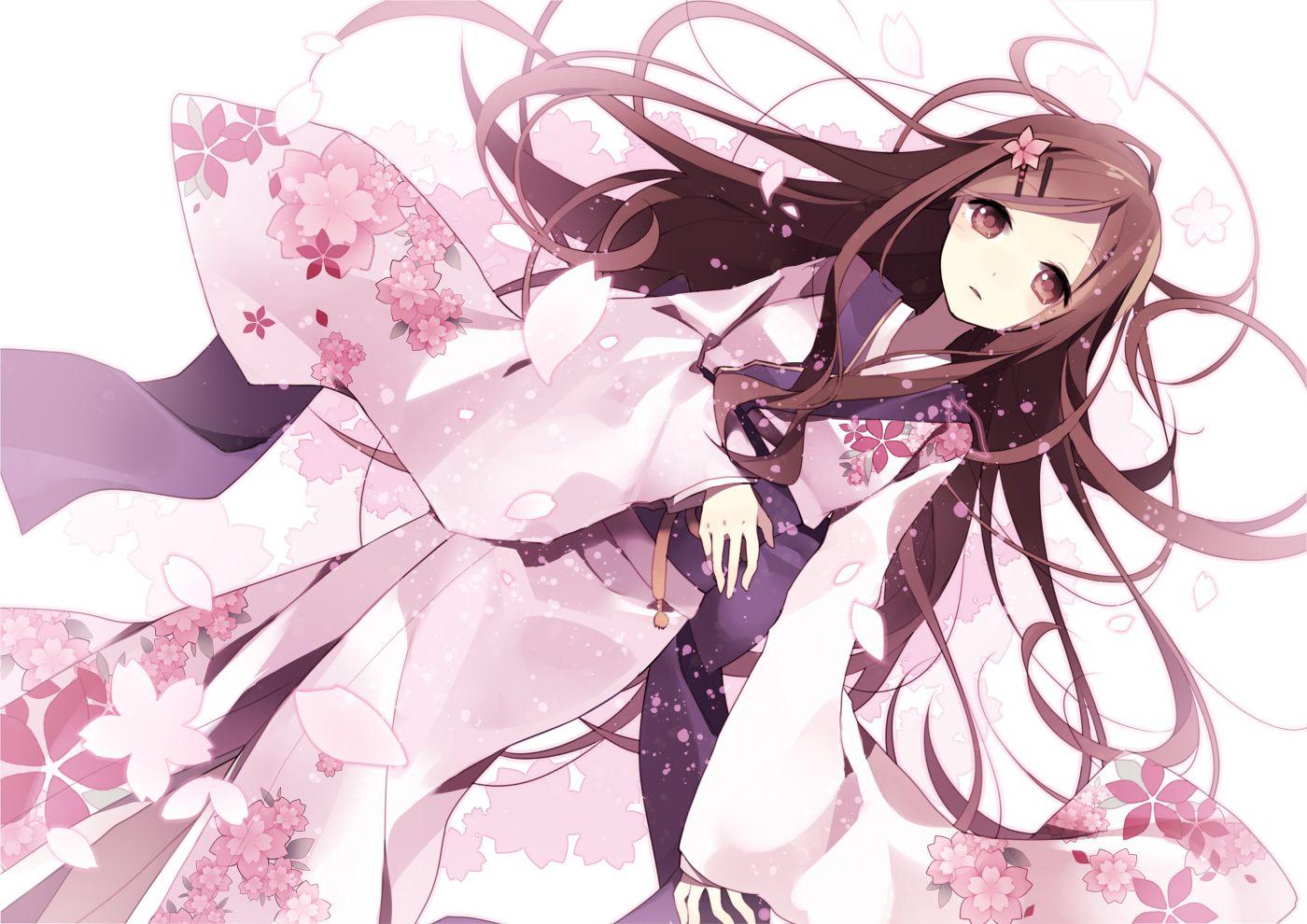 1400x990 Anime Girl Kimono HD Desktop Wallpaper, Instagram photo, Background