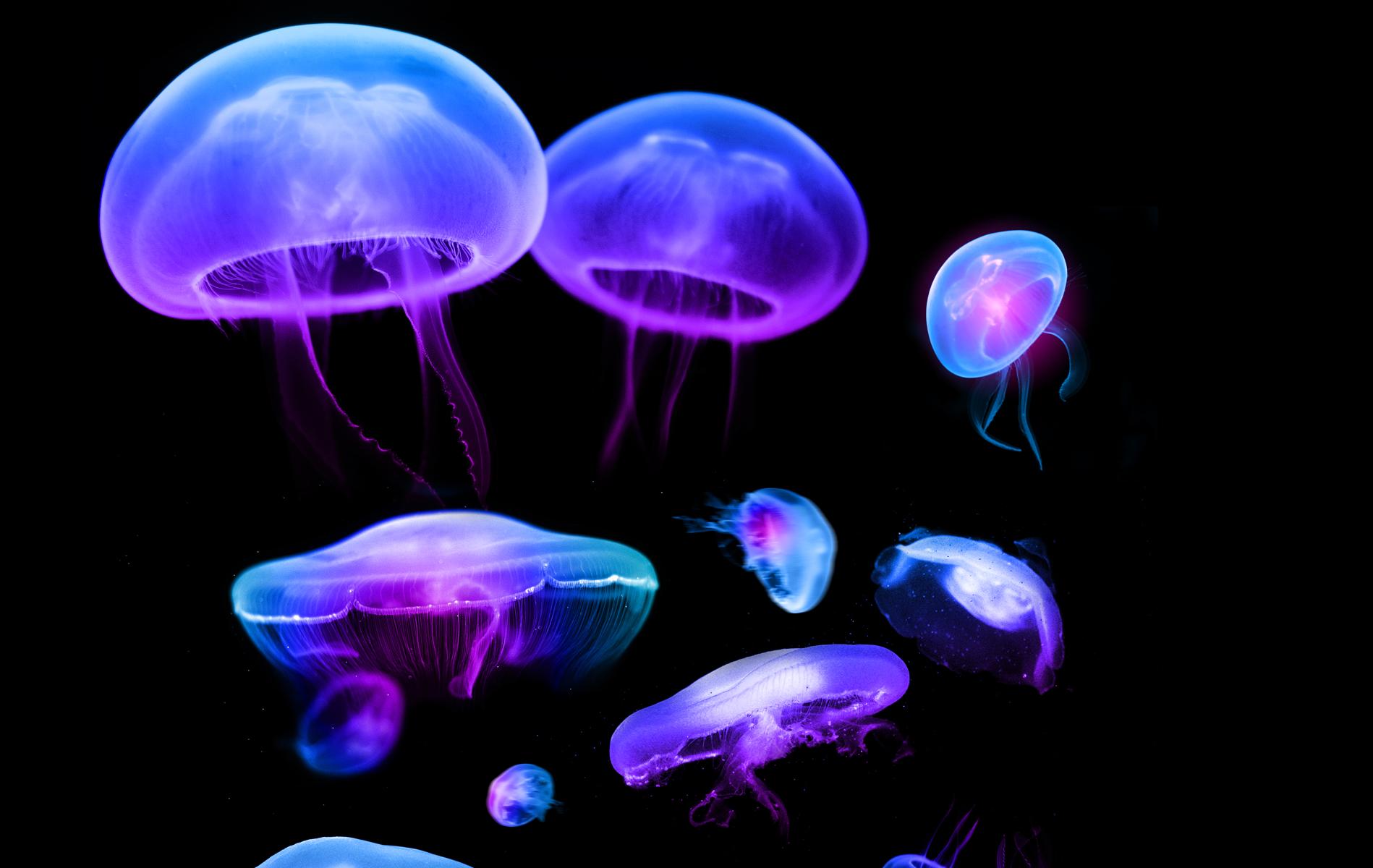 1898x1200 Jellyfish Wallpaper Download Free