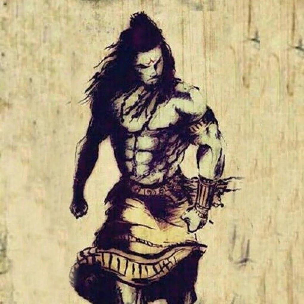 1020x1020 Lord Shiva Angry.Lord Shiva Sketch Wallpaper Download