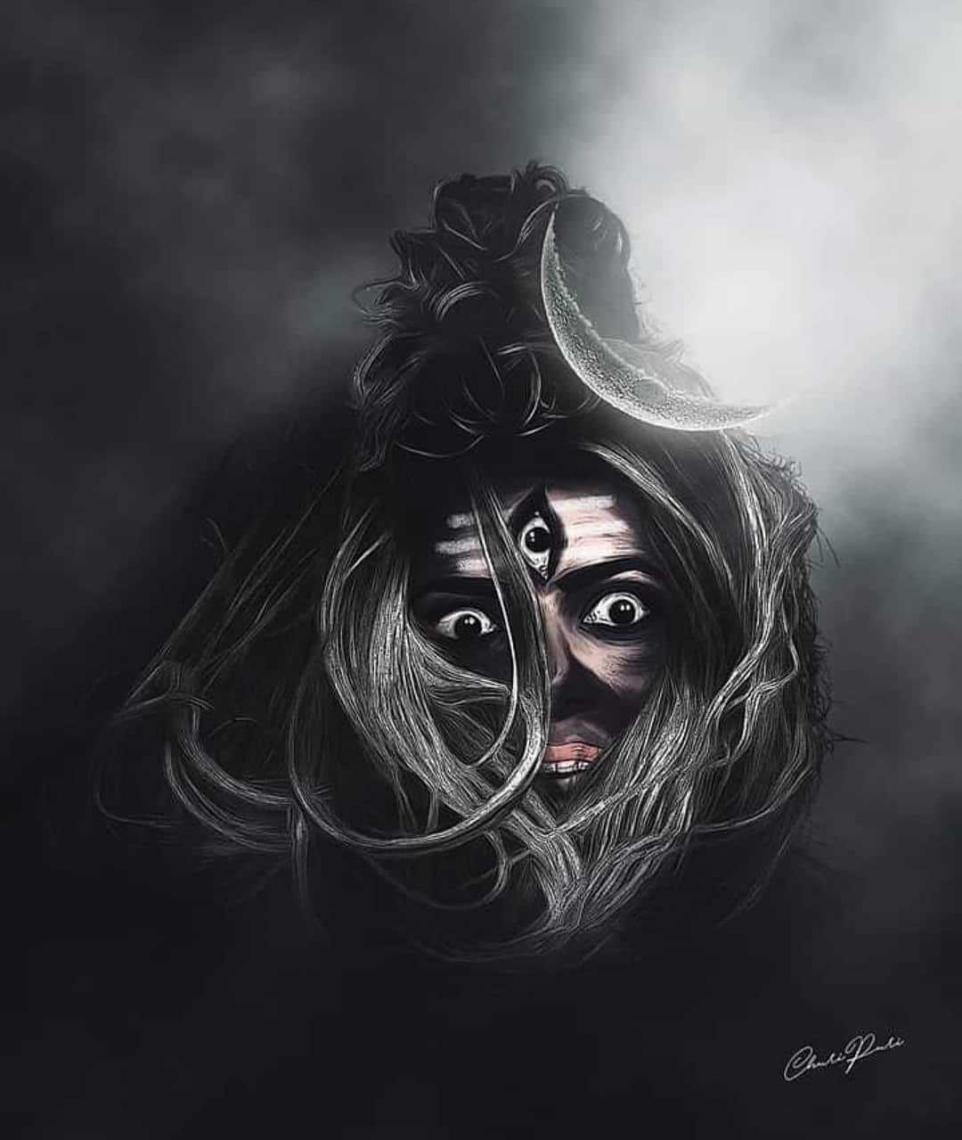 1080x1279 Download Aghori With Third Eye Wallpaper