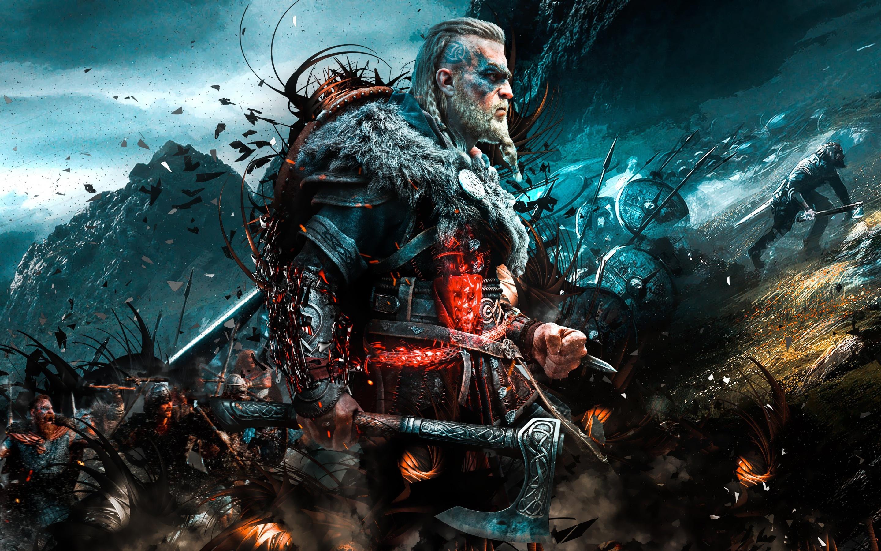 2880x1800 Assassin's Creed Valhalla Wallpaper 4K, Viking raider, Eivor, Games