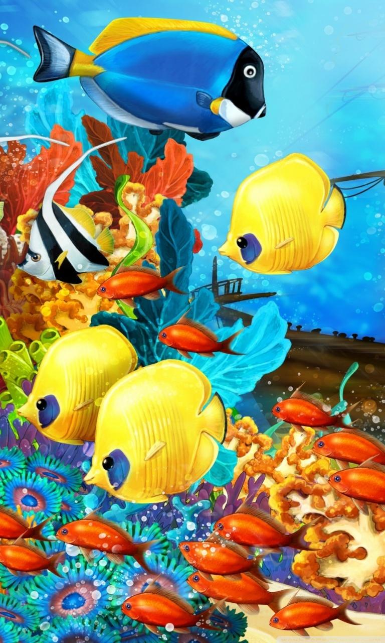 768x1280 Fish Aquarium Ultra HD Desktop Background Wallpaper for 4K UHD TV : Widescreen & UltraWide Desktop & Laptop : Tablet