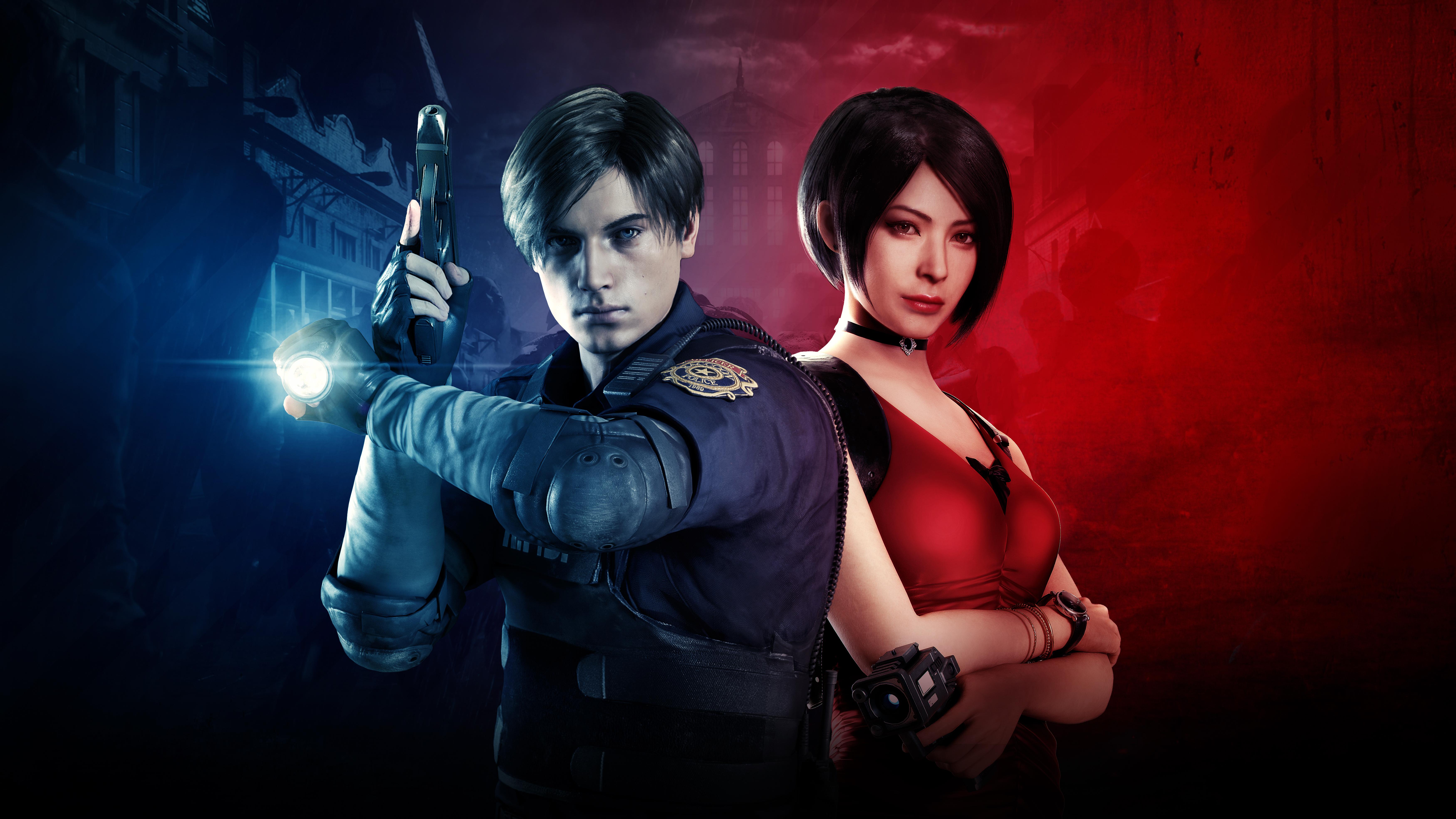 7000x3938 Wallpaper Resident Evil, Resident Evil Resident Evil Leon S Kennedy, Claire Redfield, Background Free Image