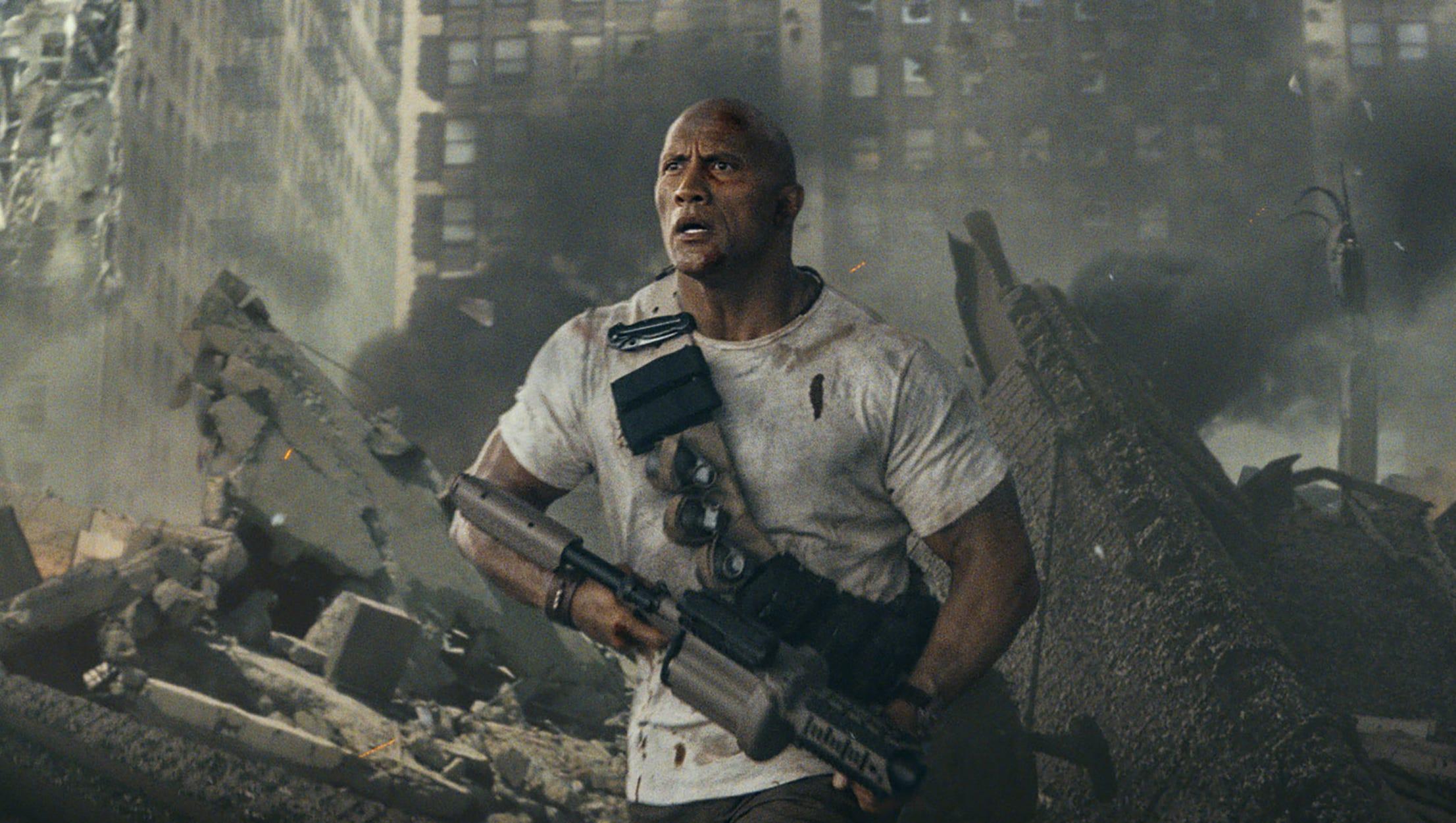 2213x1250 Rampage': See First Photo Of Dwayne Johnson As Animal Loving Hero