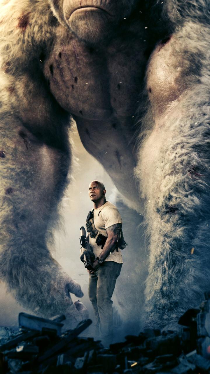 720x1280 Wallpaper / Movie Rampage (2018) Phone Wallpaper, Rampage (Movie), Dwayne Johnson, 720x1280 free download