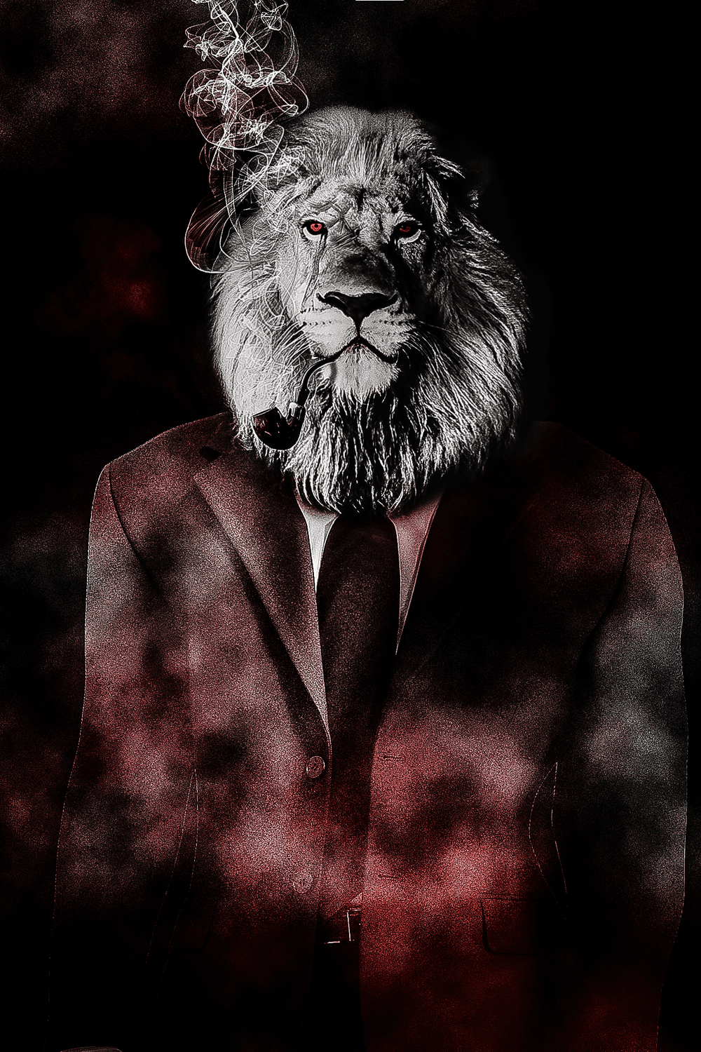 1000x1500 LEONARDO# White #Lion Anubis HELL CLUB