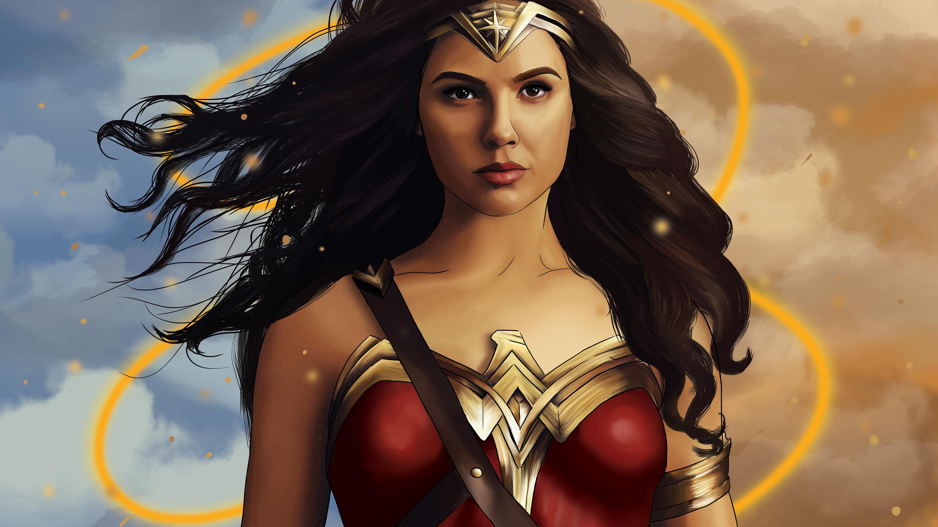 3840x2160 Wallpaper 4k Wonder Woman 4k Artworks Wallpaper